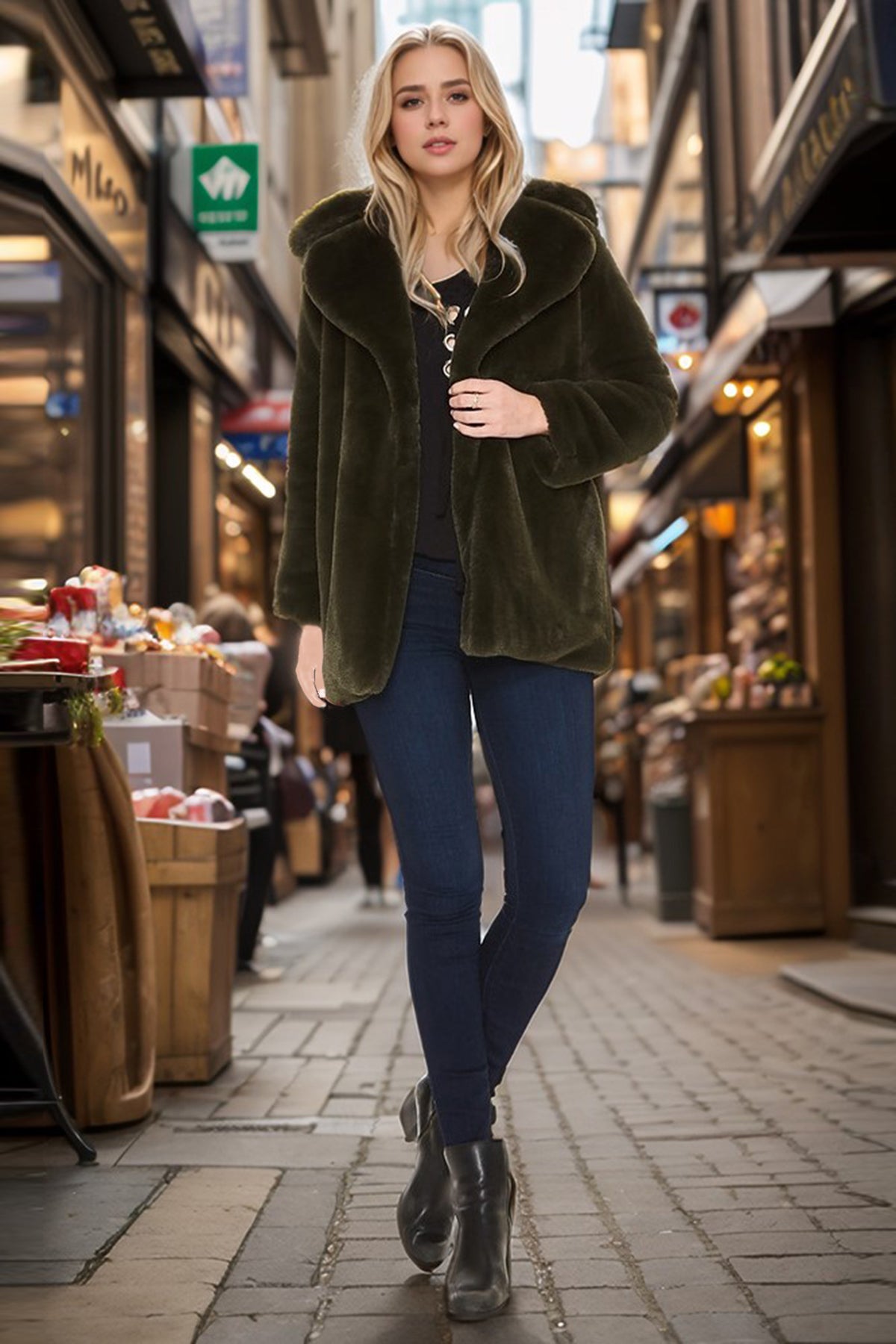 CARA COAT (OLIVE)-CVJ1952