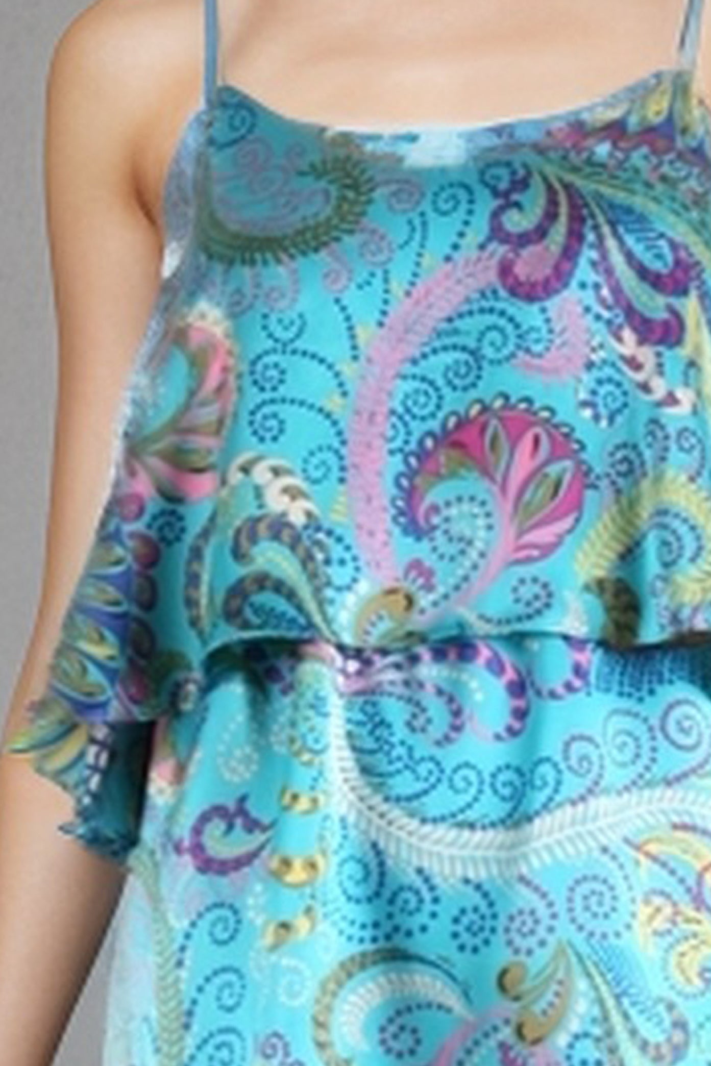 CYNTHIA MINI DRESS (AQUA)- D7741