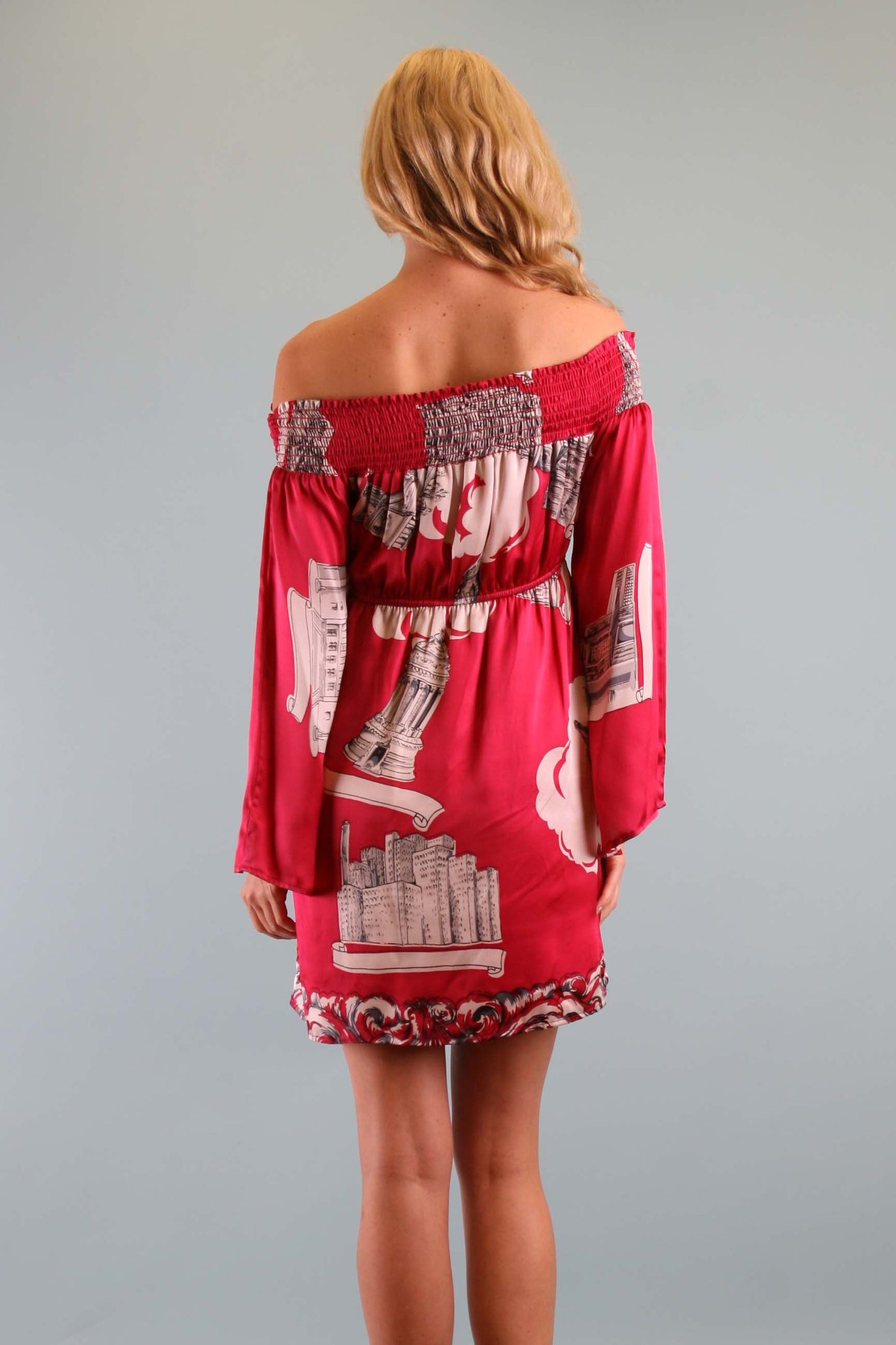 AUGUST LONG SLEEVE DRESS (RED)-D8060