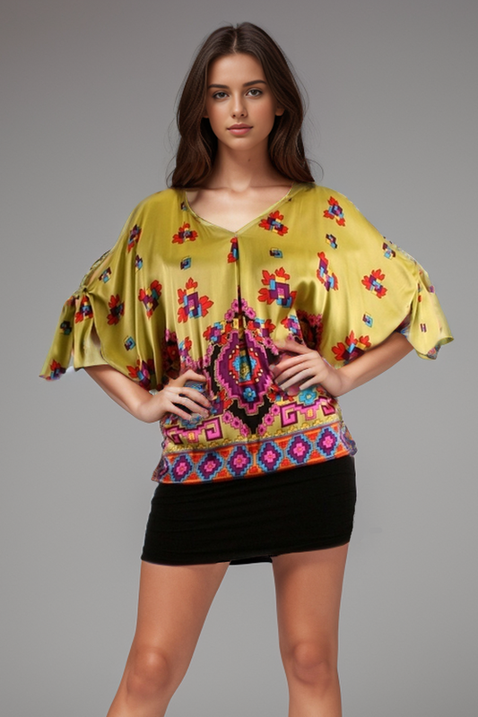 ALEXANDRA BLOUSON DRESS (LIME)-D8081