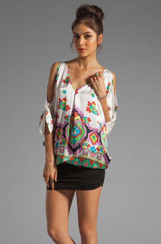 ALEXANDRA BLOUSON DRESS (WHITE)-D8081