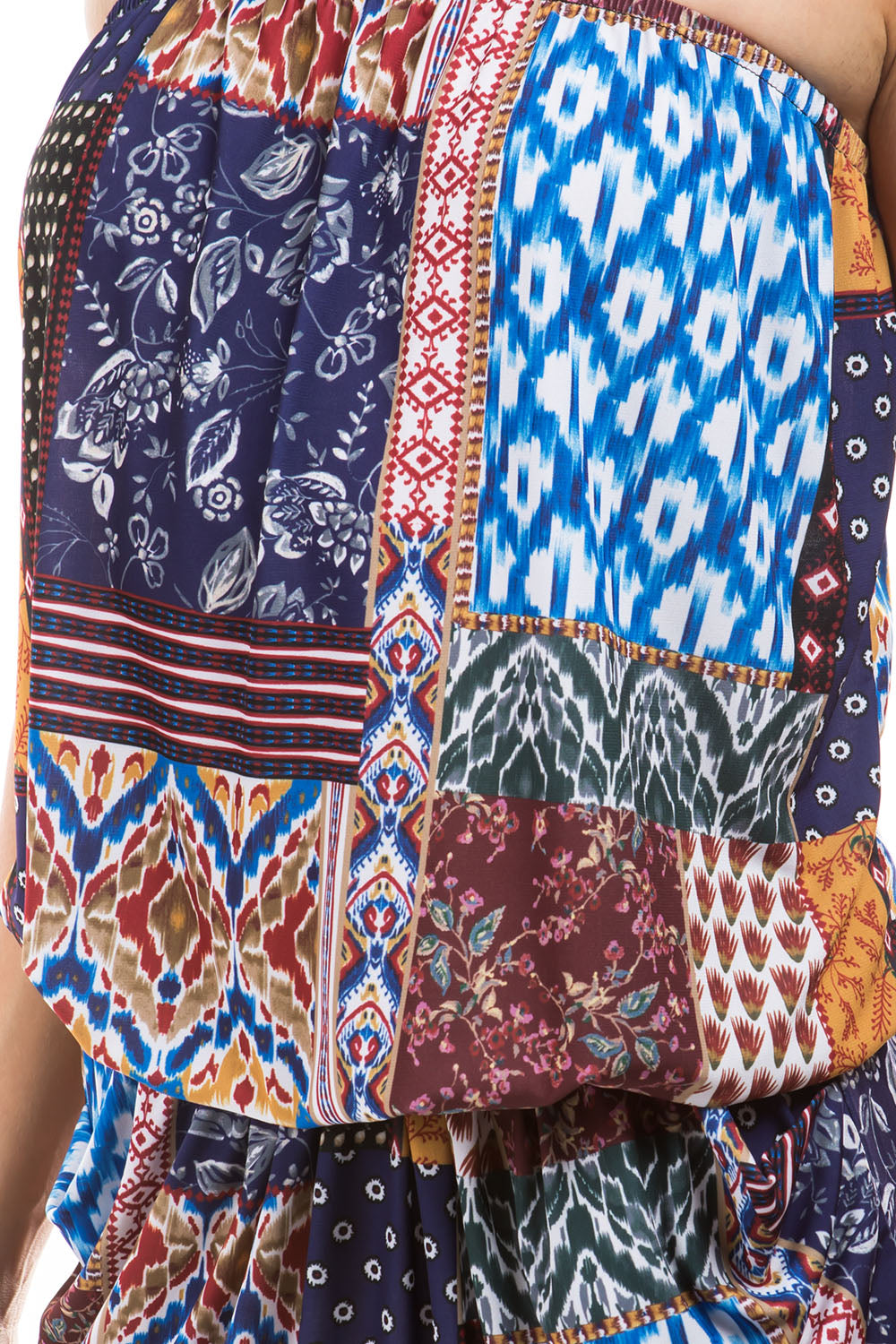 LOOSE POCKET TUBE DRESS (MULTI BOHEMIAN)-JD6871