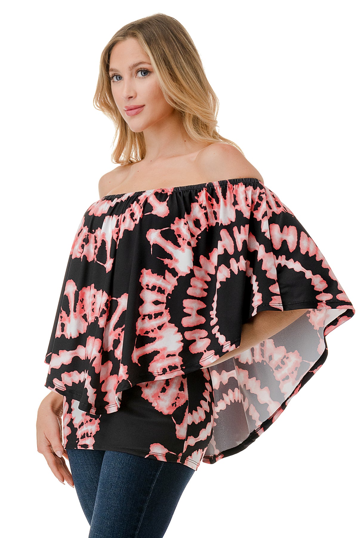 MINA CONVERTIBLE TOP (BLACK CORAL BRYNN)-JT7463