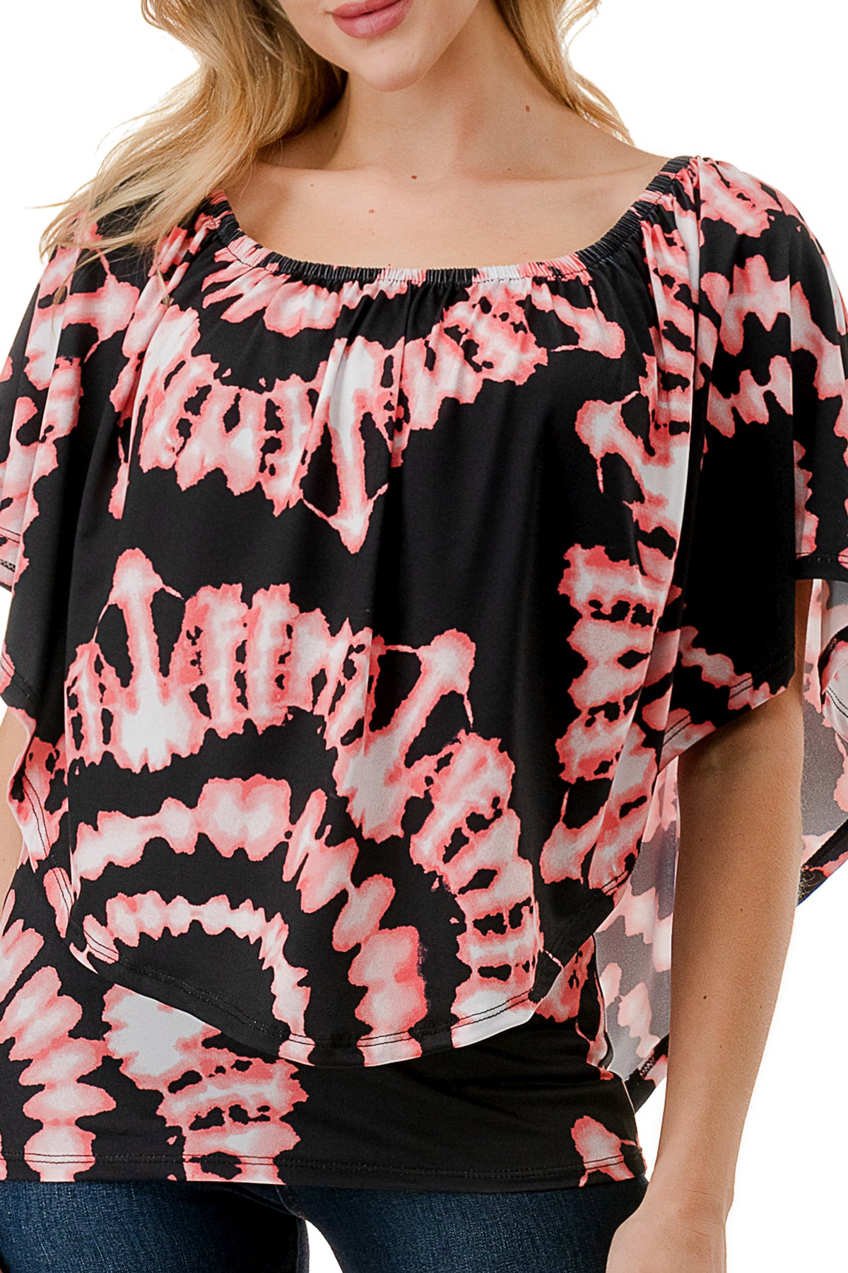 MINA CONVERTIBLE TOP (BLACK CORAL BRYNN)-JT7463