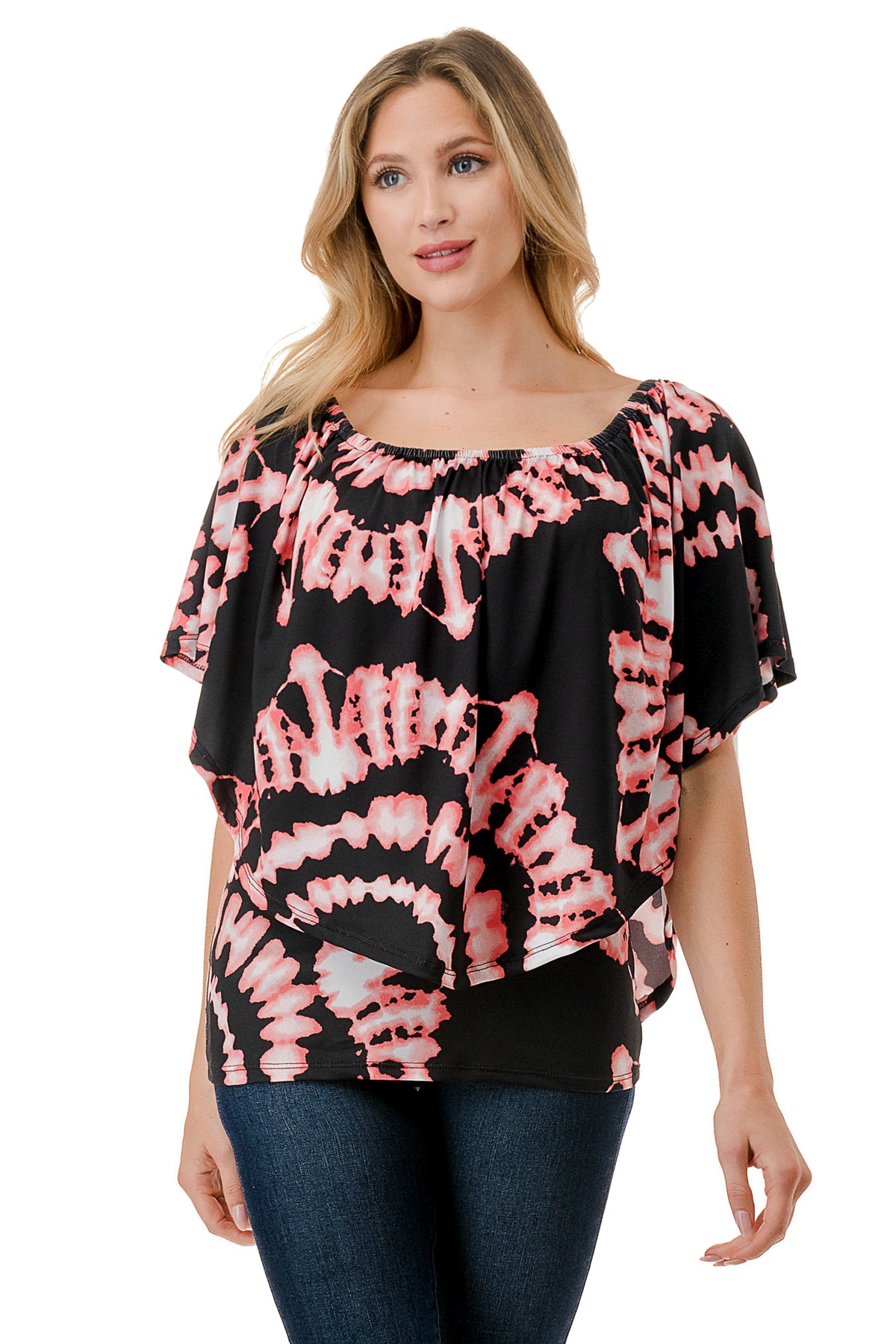 MINA CONVERTIBLE TOP (BLACK CORAL BRYNN)-JT7463