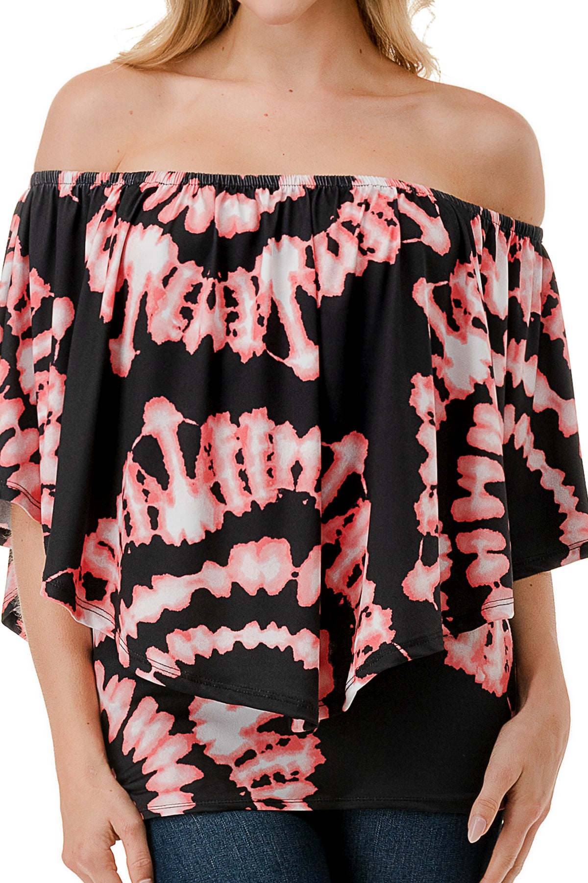 MINA CONVERTIBLE TOP (BLACK CORAL BRYNN)-JT7463