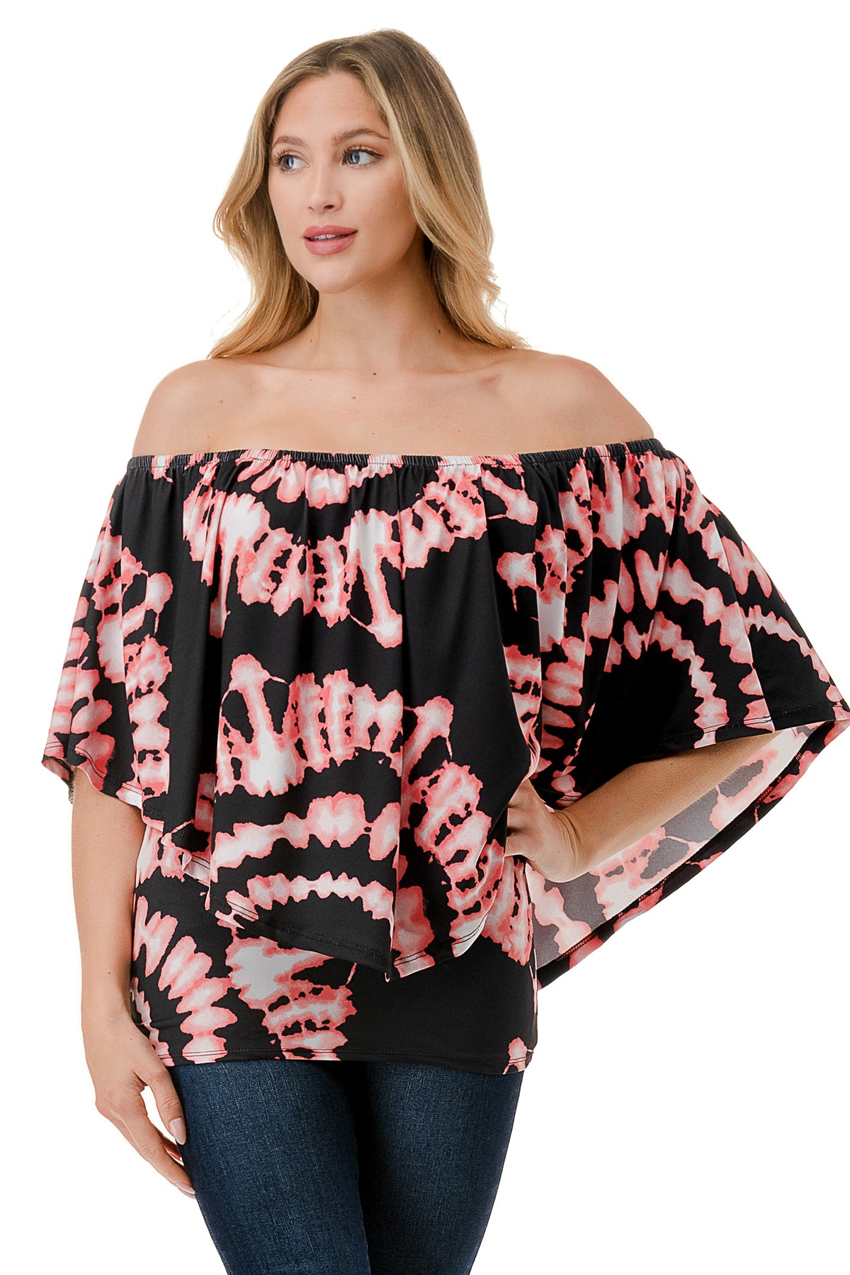 MINA CONVERTIBLE TOP (BLACK CORAL BRYNN)-JT7463