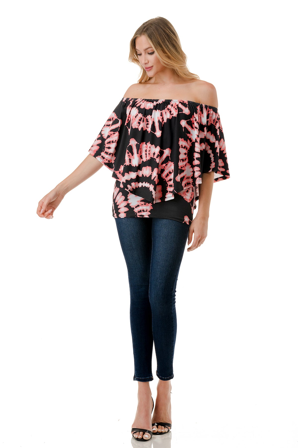 MINA CONVERTIBLE TOP (BLACK CORAL BRYNN)-JT7463