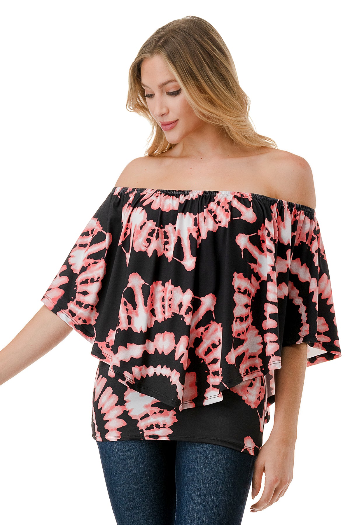 MINA CONVERTIBLE TOP (BLACK CORAL BRYNN)-JT7463