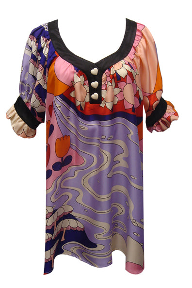 MUSHROOM TUNIC TOP (MULTI)-T5619