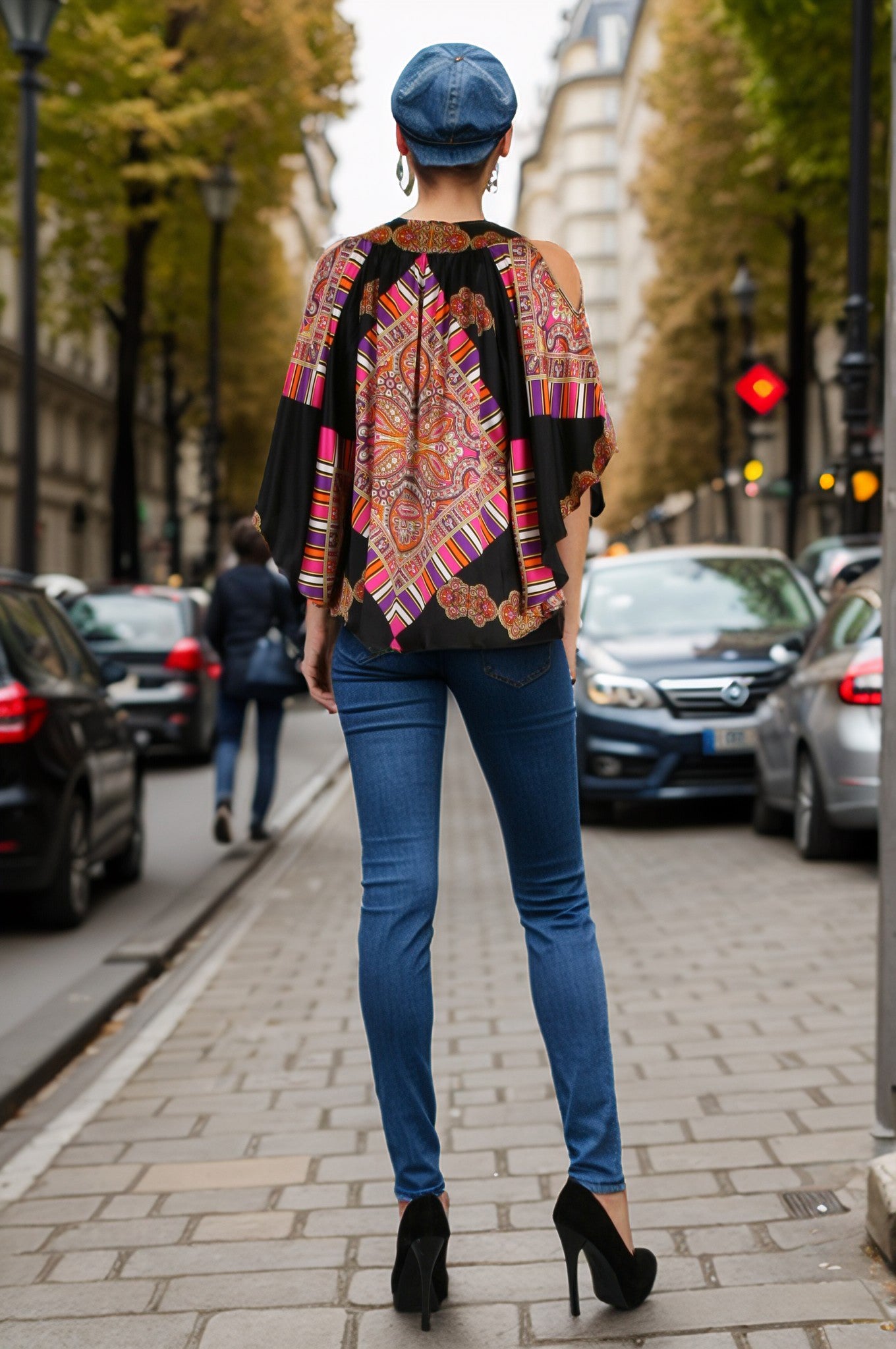 BALTHAZAR BLOUSE (BLACK)-T7326