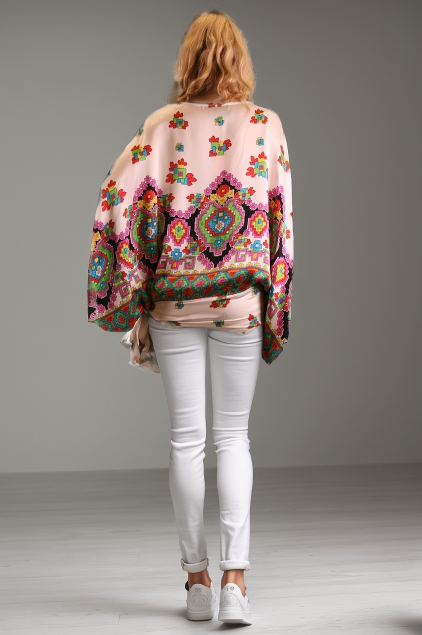 ALEXANDRA BLOUSON TOP (WHITE)-T8083