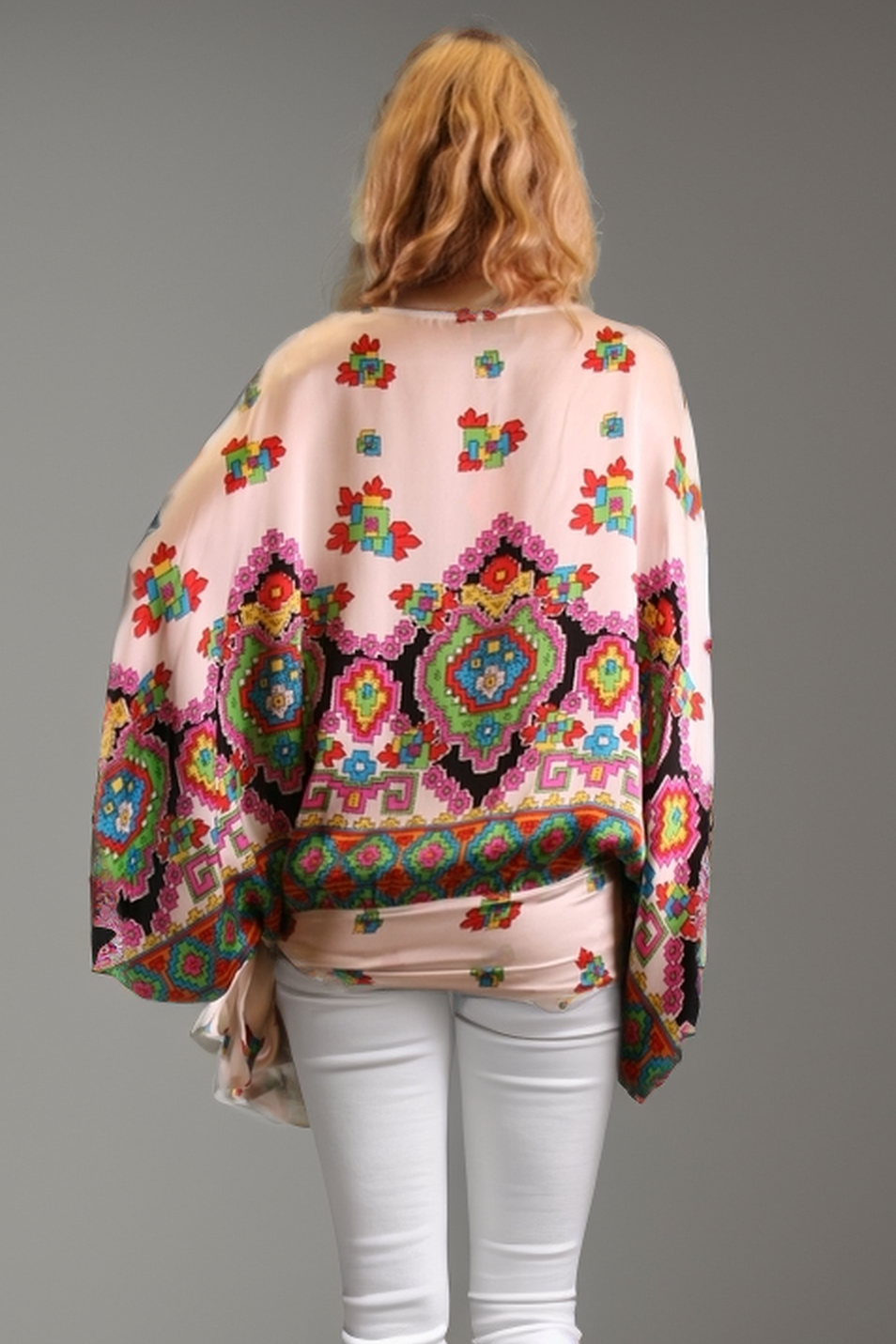 ALEXANDRA BLOUSON TOP (WHITE)-T8083