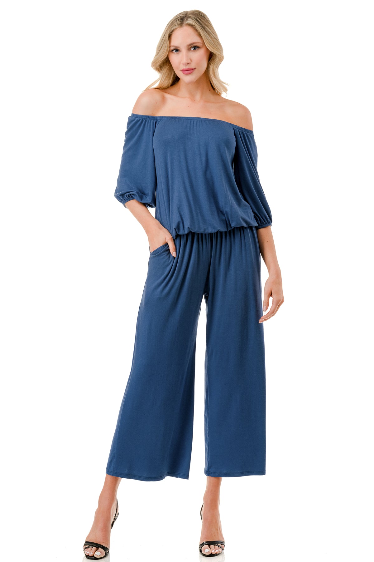 SCARLET CAPRI JUMPSUIT (INDIGO)- VD3304