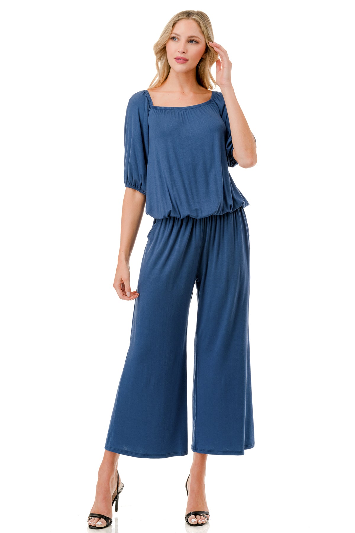 SCARLET CAPRI JUMPSUIT (INDIGO)- VD3304