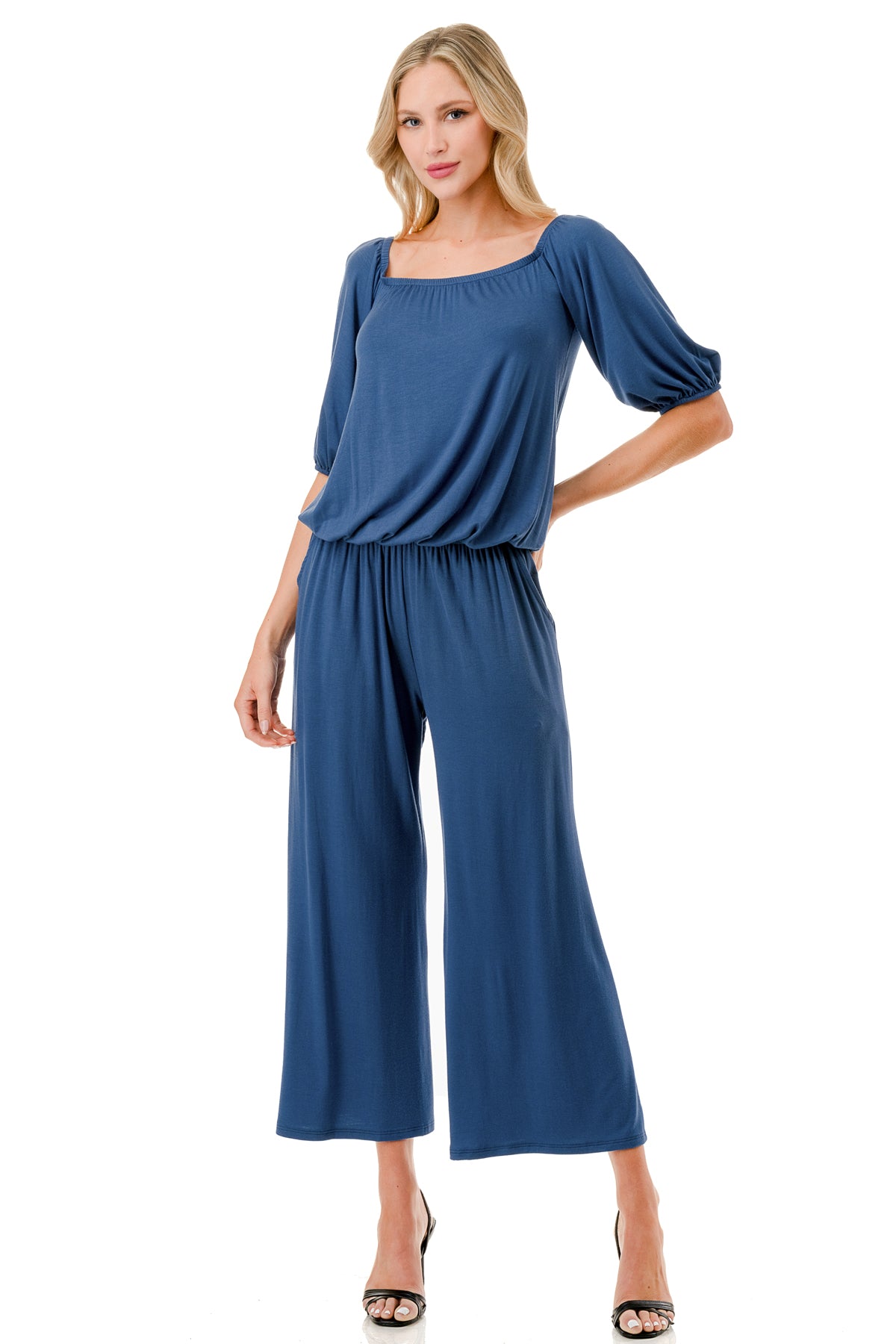 SCARLET CAPRI JUMPSUIT (INDIGO)- VD3304