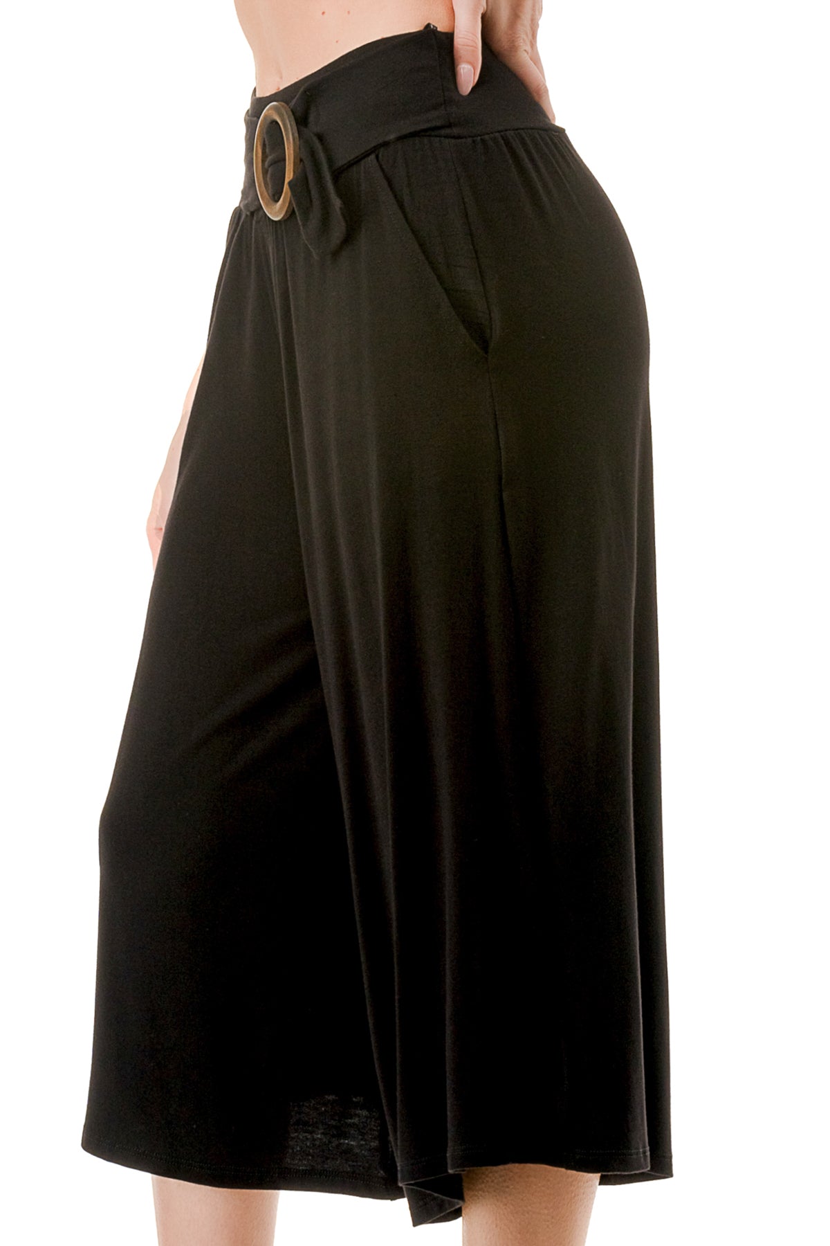 AMBER CAPRI PANTS (BLACK)- VP3320