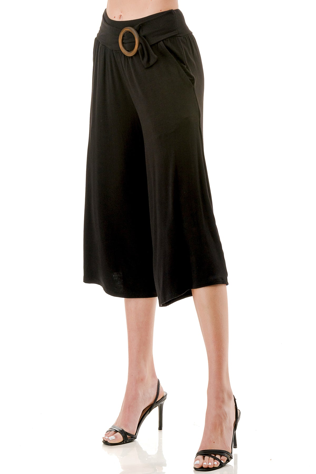 AMBER CAPRI PANTS (BLACK)- VP3320