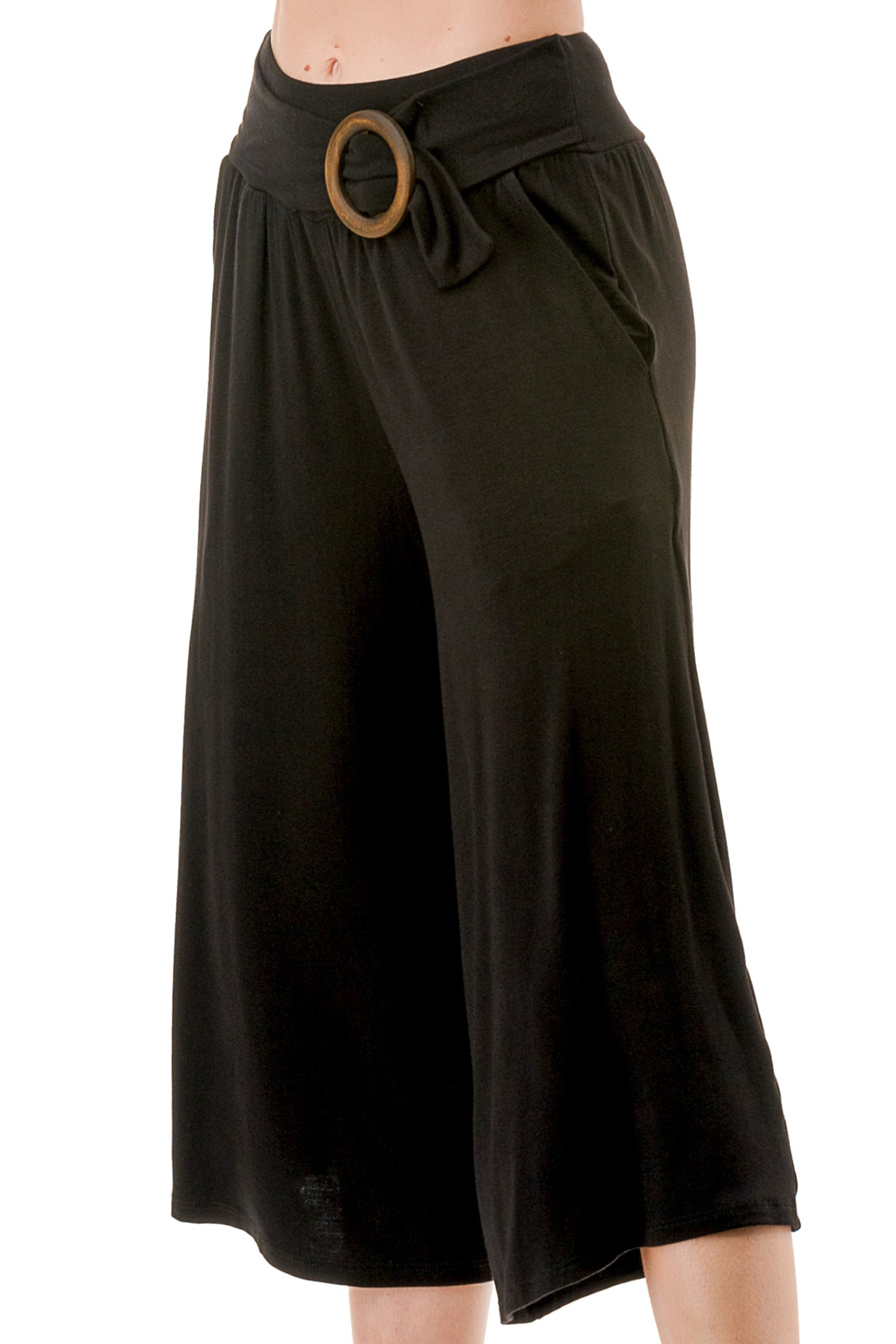 AMBER CAPRI PANTS (BLACK)- VP3320