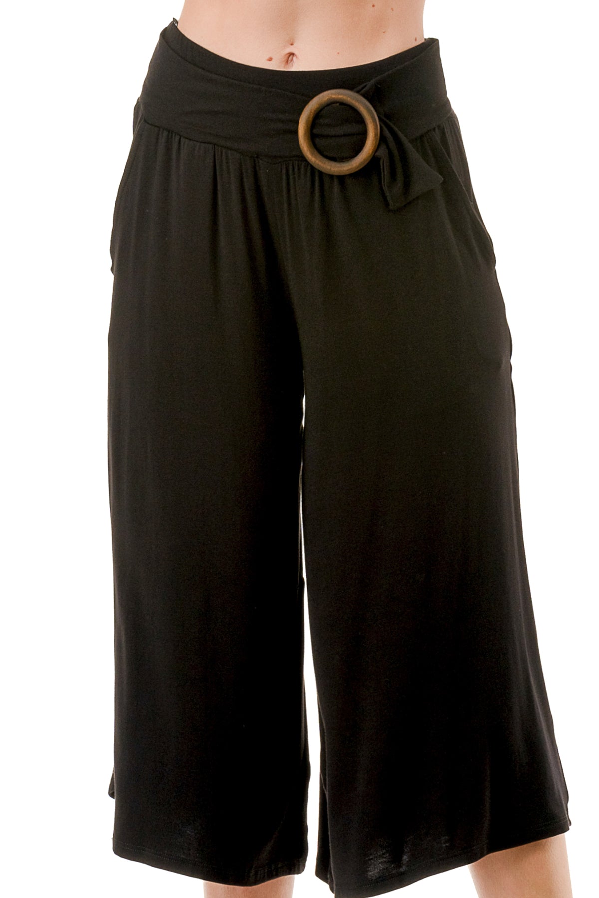 AMBER CAPRI PANTS (BLACK)- VP3320