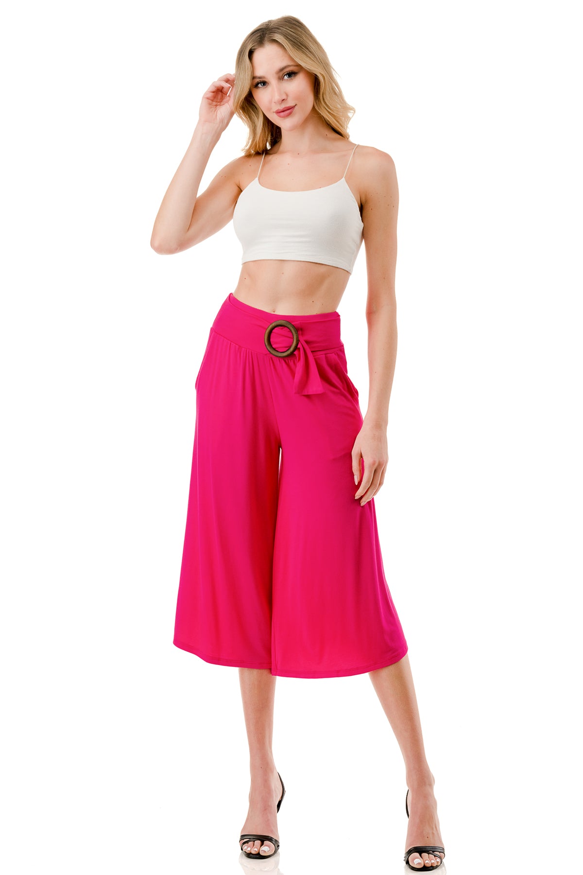 AMBER CAPRI PANTS (FUSCHIA)- VP3320