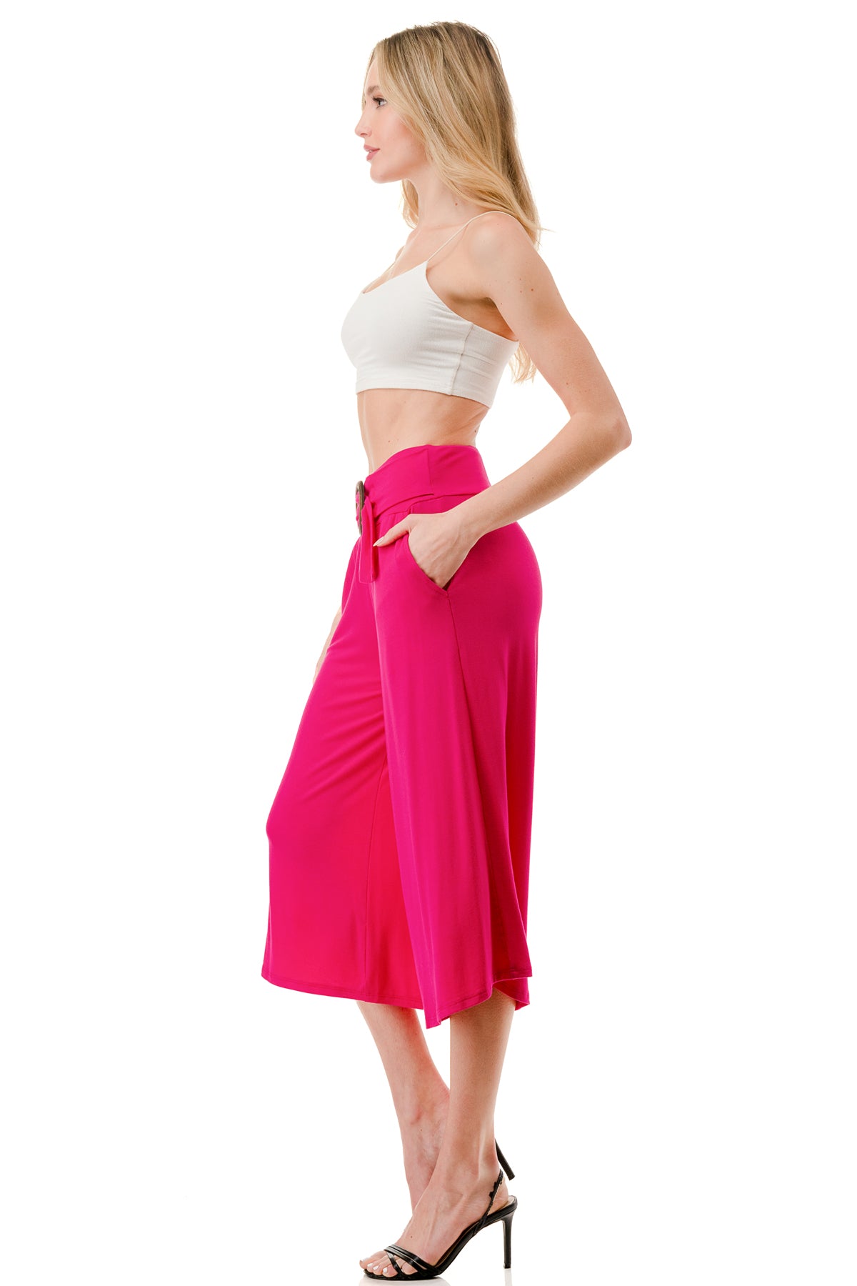 AMBER CAPRI PANTS (FUSCHIA)- VP3320