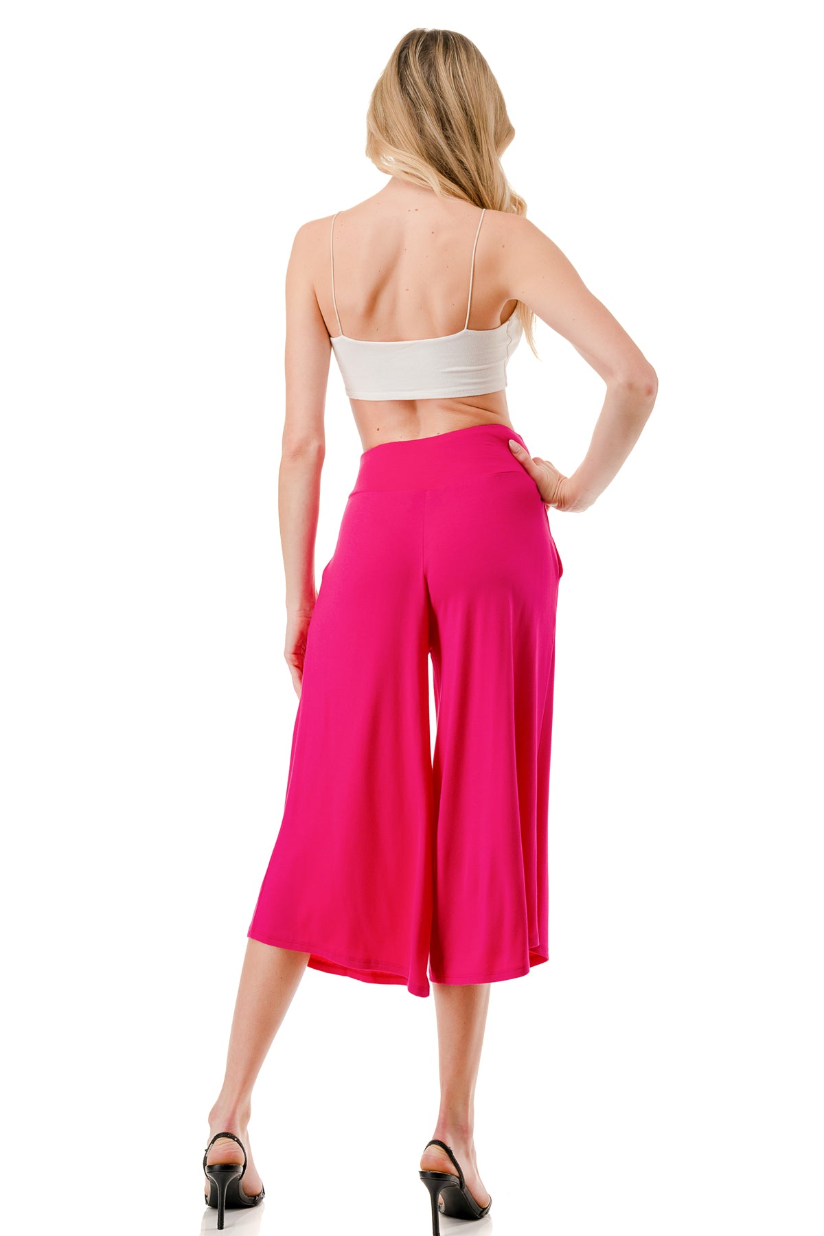 AMBER CAPRI PANTS (FUSCHIA)- VP3320