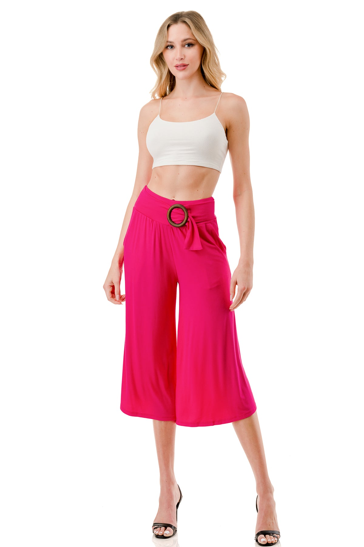 AMBER CAPRI PANTS (FUSCHIA)- VP3320
