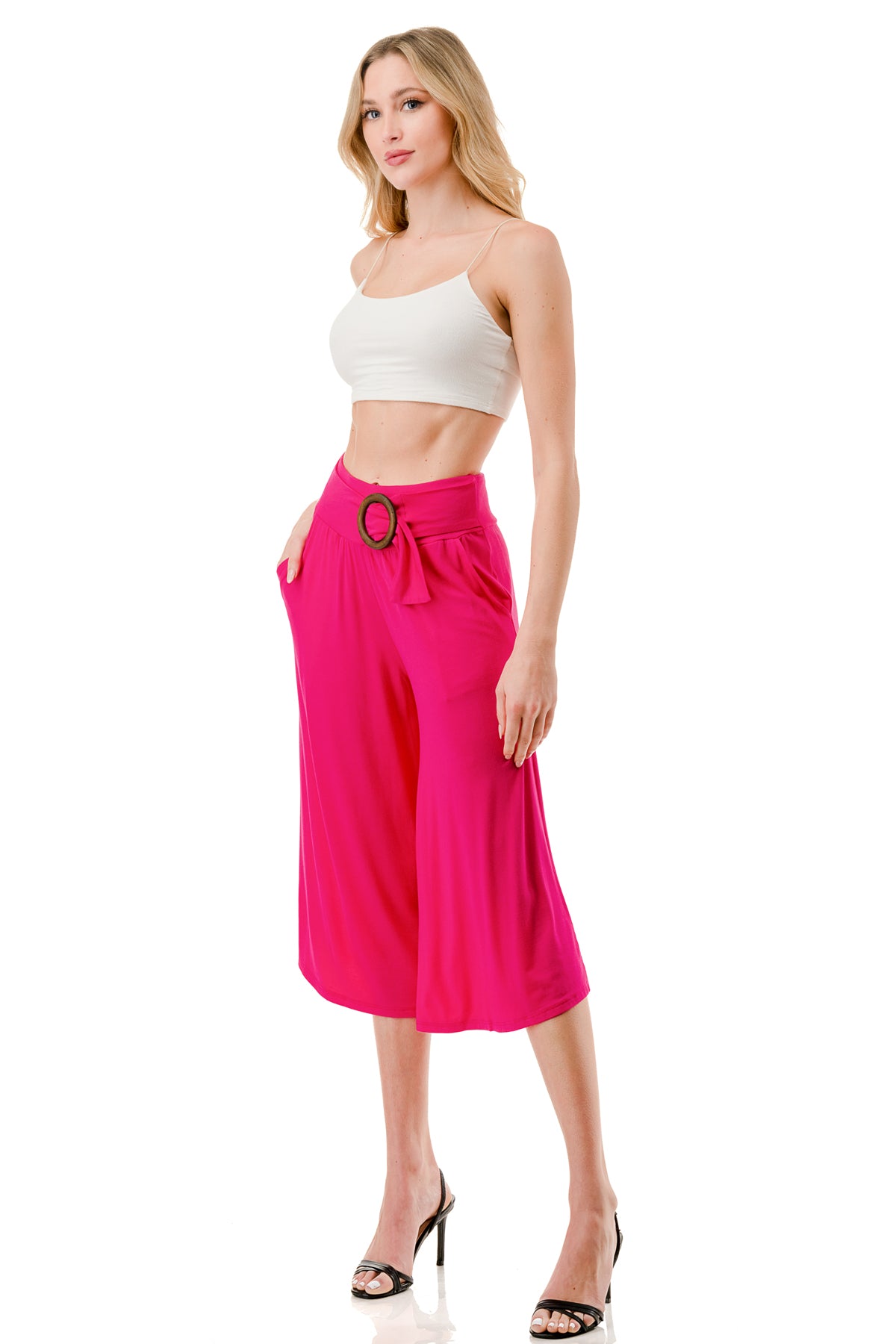 AMBER CAPRI PANTS (FUSCHIA)- VP3320