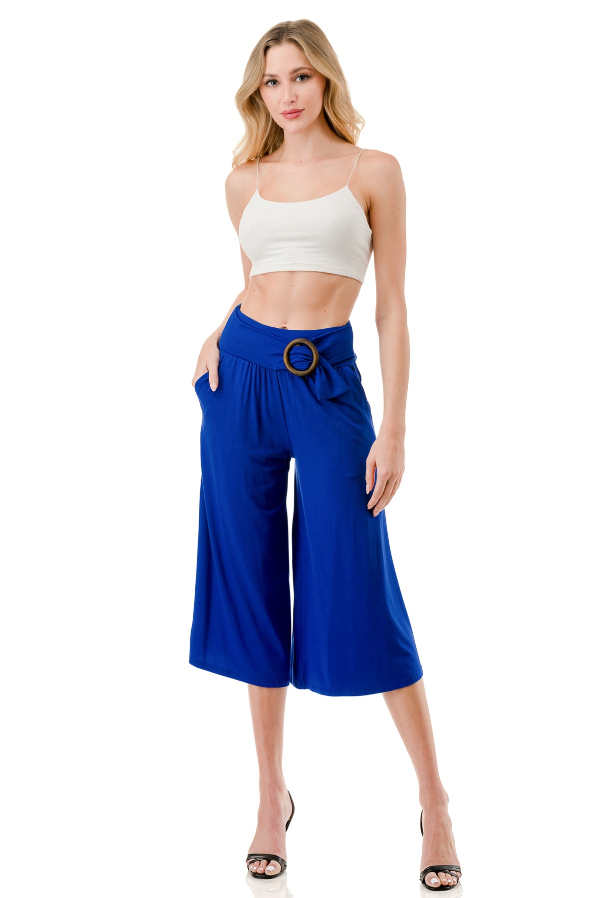 AMBER CAPRI PANTS (ROYAL BLUE)- VP3320