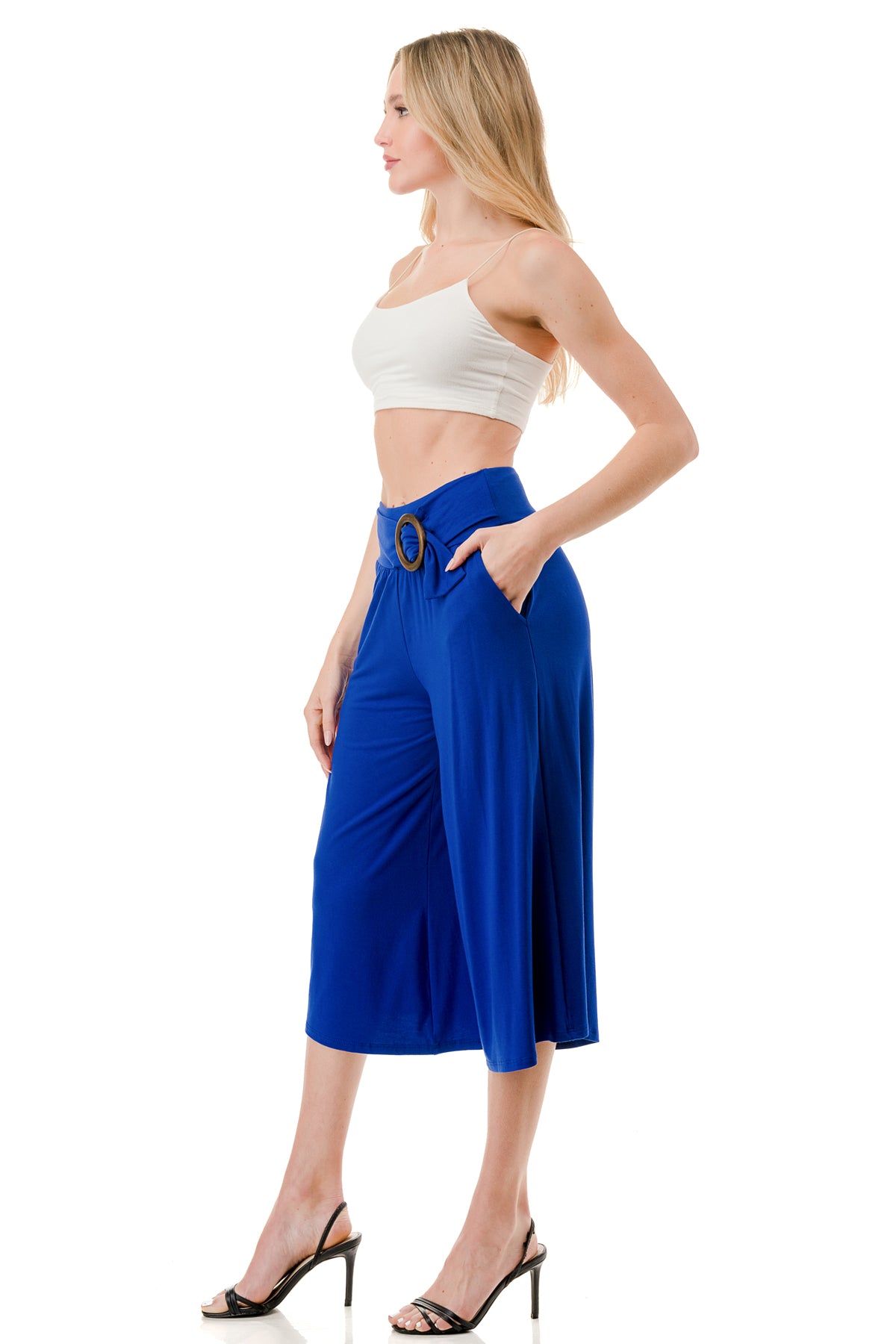 AMBER CAPRI PANTS (ROYAL BLUE)- VP3320