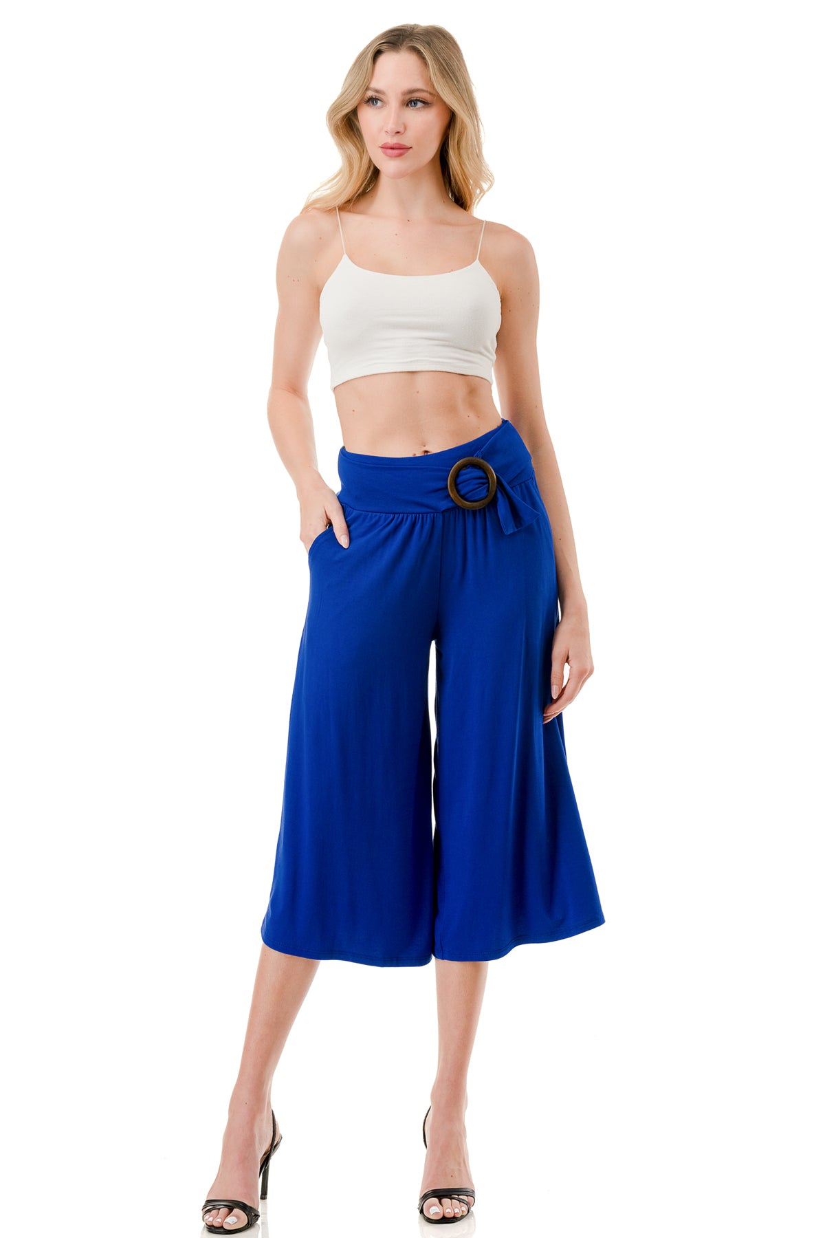 AMBER CAPRI PANTS (ROYAL BLUE)- VP3320
