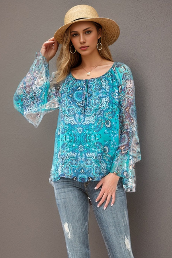 NOVA LONG SLEEVE TOP (TEAL)- VT1086