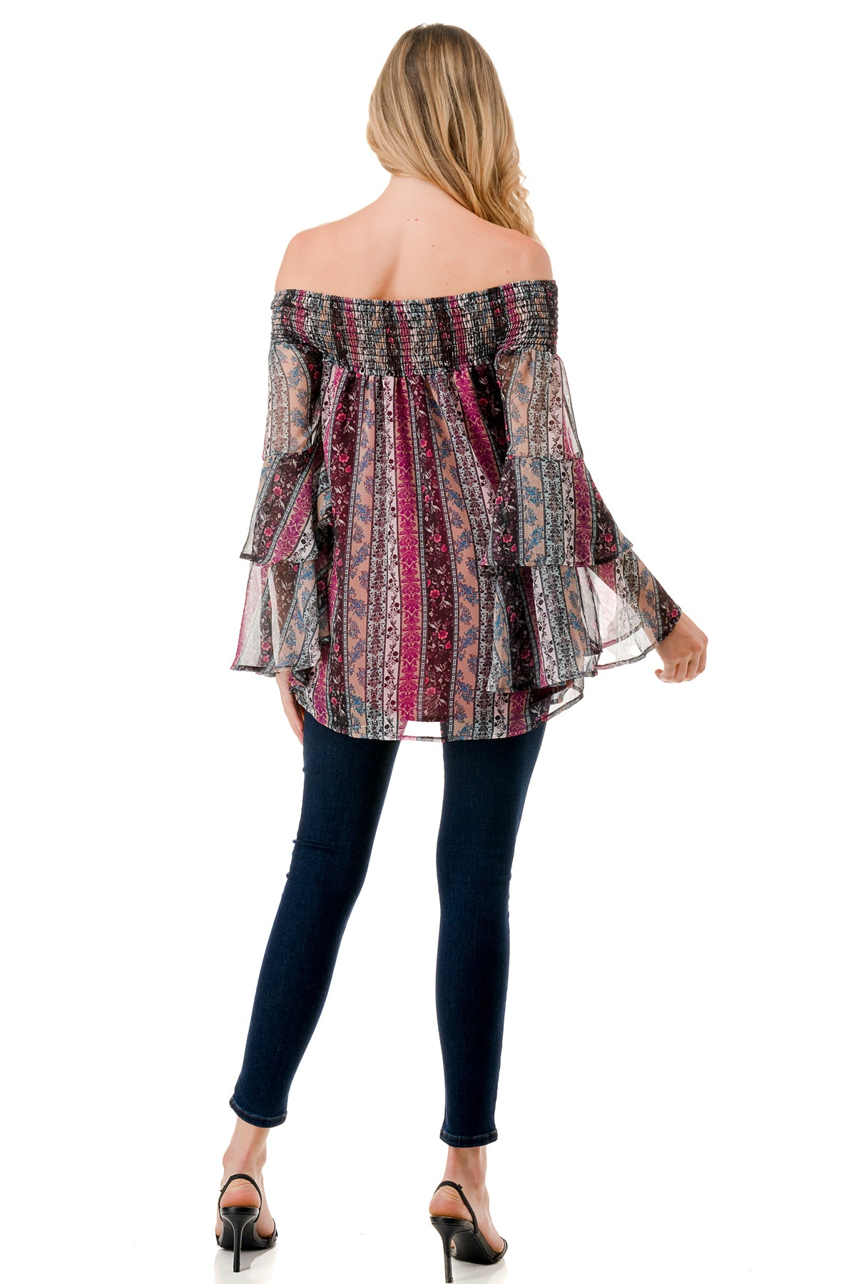 BEATRICE OFF SHOULDER TOP (NOSTALGIA)- VT1728
