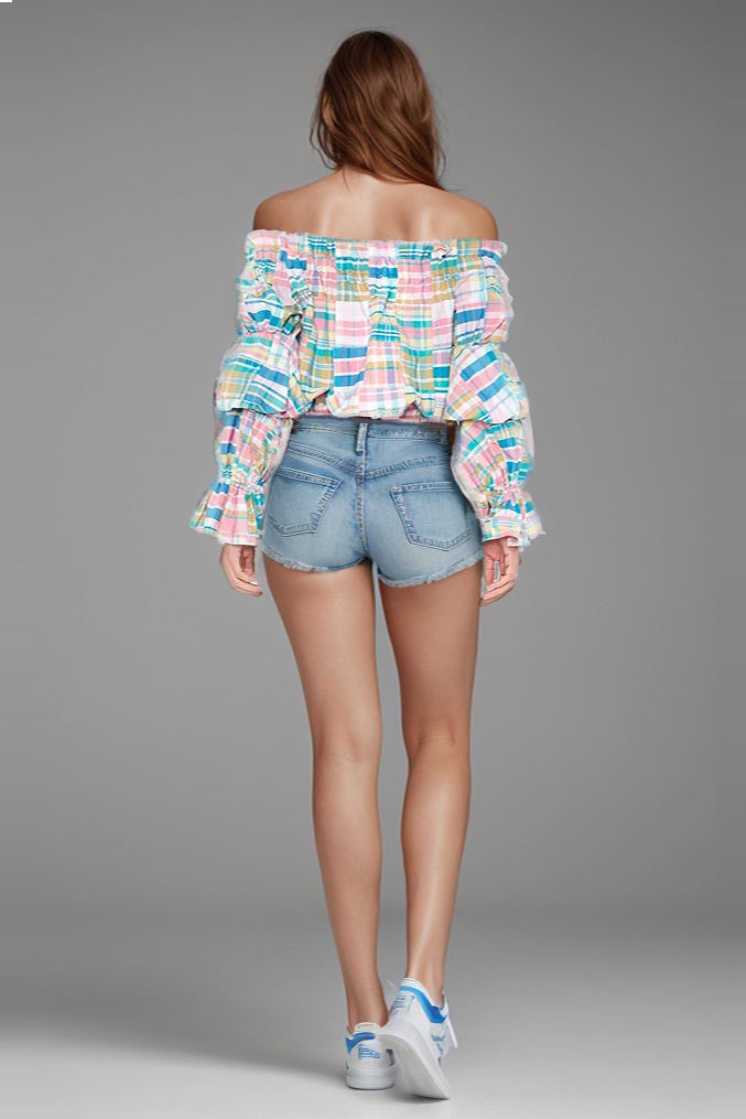 KEIRA BODYSUIT (MULTI PINK BLUE)-VT2068