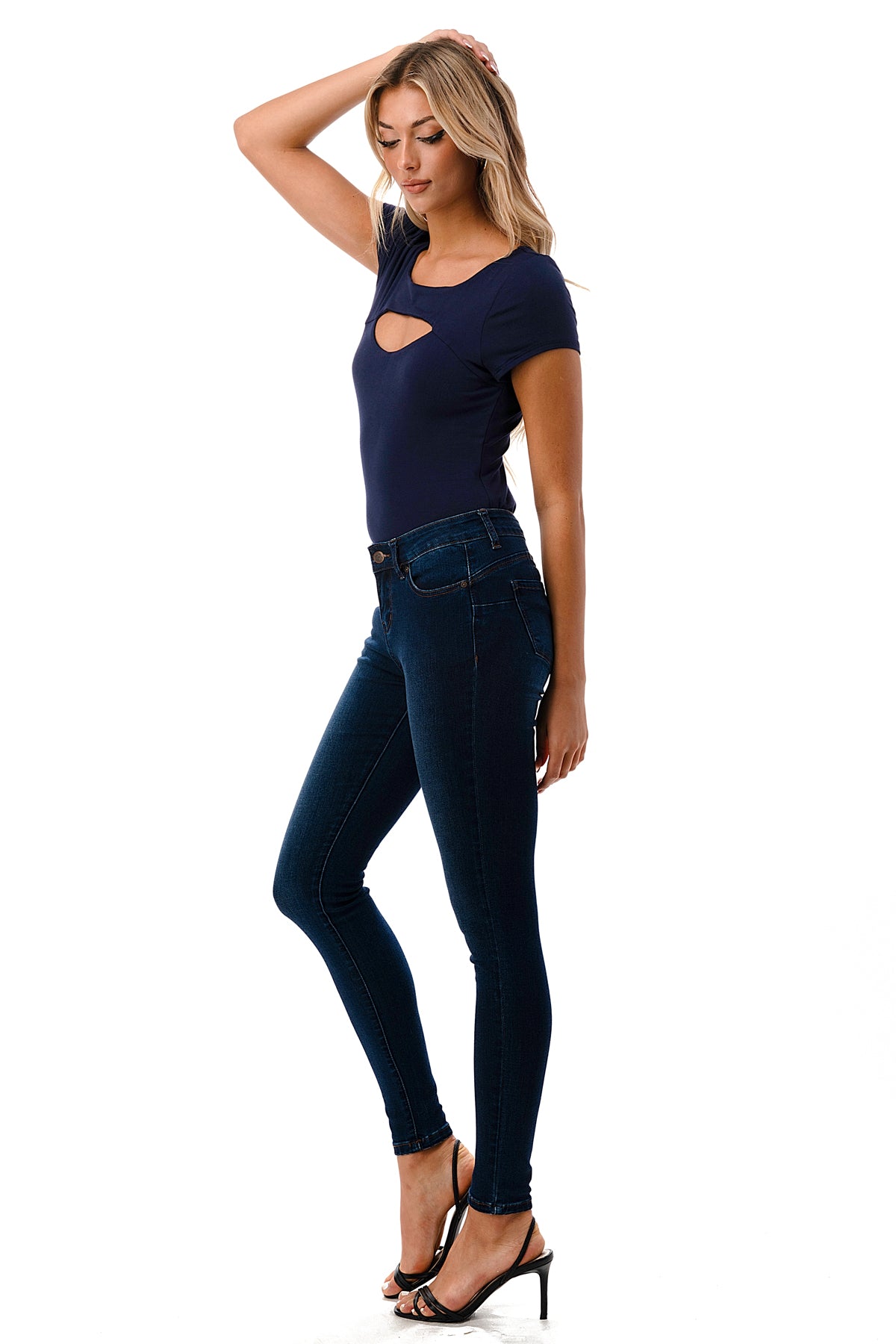 LORI TOP (NAVY)-VT2462