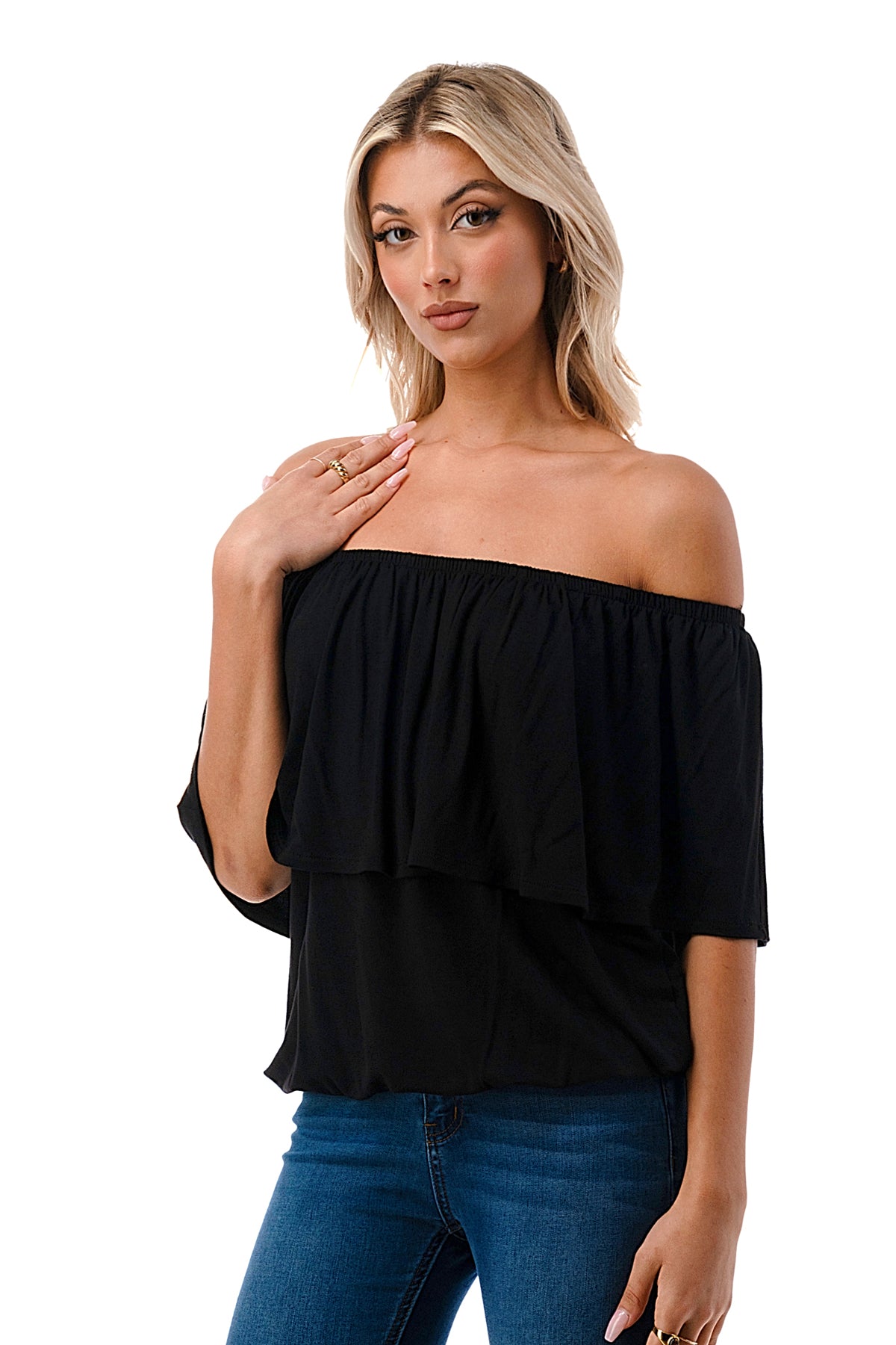 ALIVIA TUBE TOP (BLACK)- VT2499