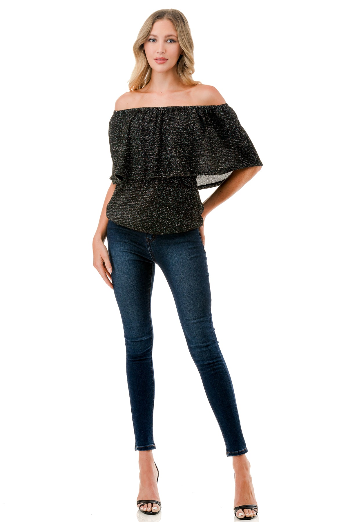 ALIVIA TUBE TOP (METALLIC KNIT)- VT2499