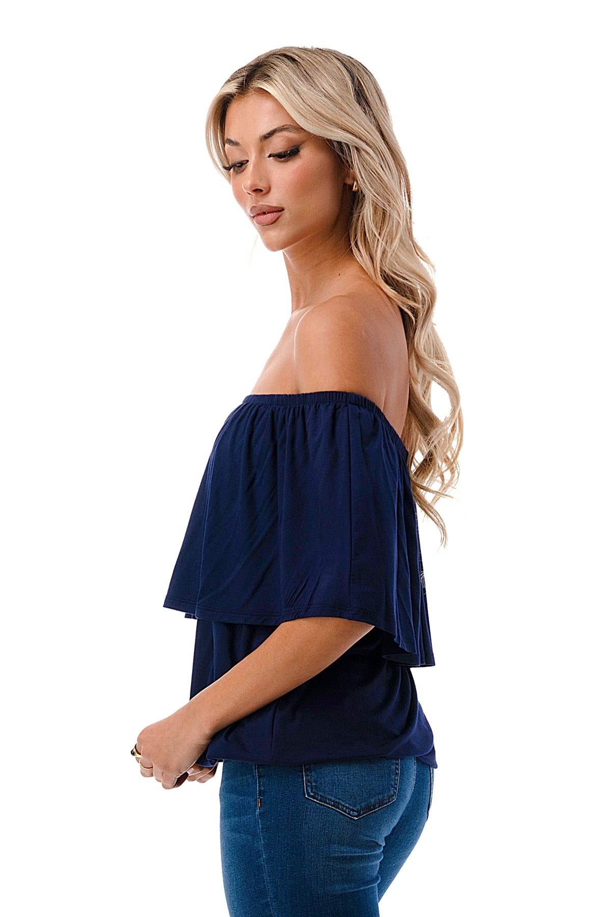 ALIVIA TUBE TOP (NAVY)- VT2499