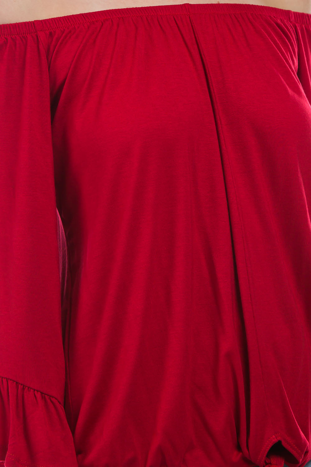 HARRIET OFF SHOULDER TOP (RED)- VT2509