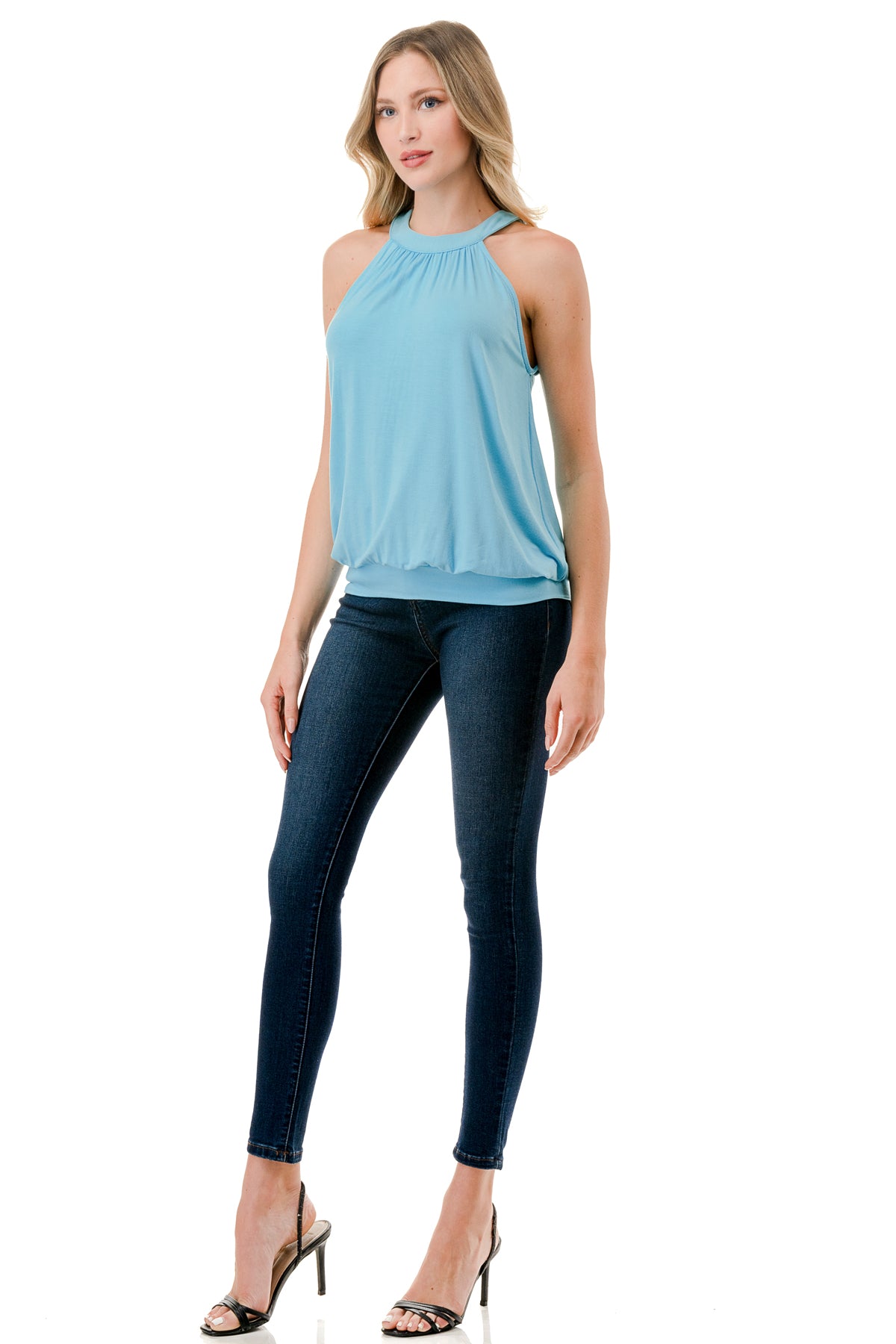 MILA HALTER TOP (ELECTRIC BLUE)- VT2903