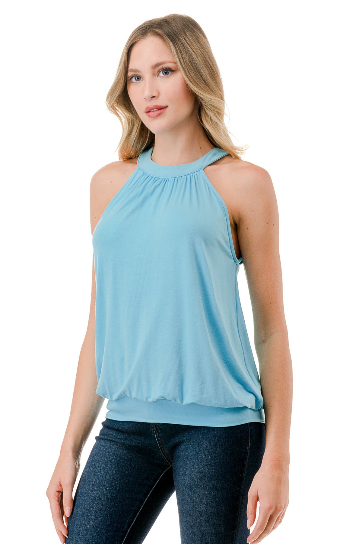 MILA HALTER TOP (ELECTRIC BLUE)- VT2903