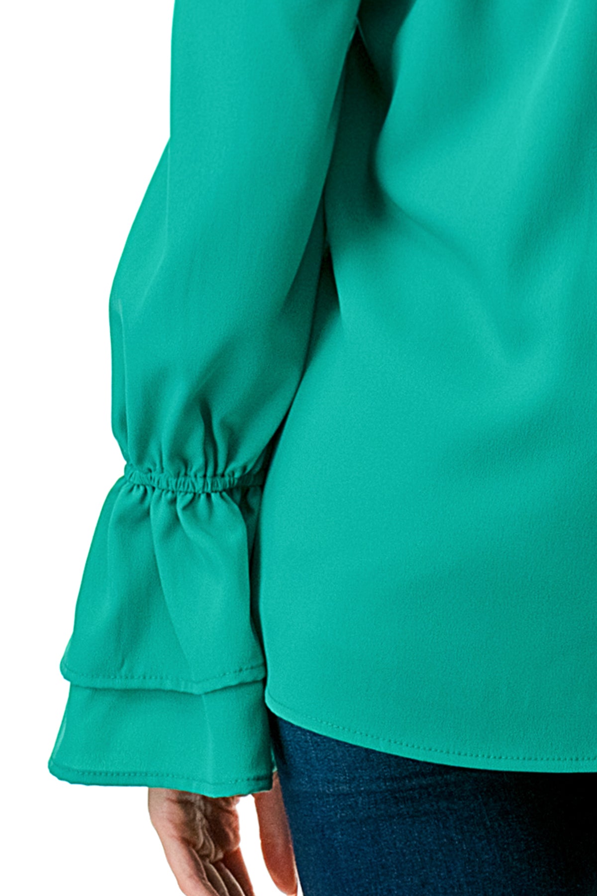 FRANCES OFF SHOULDER TOP (GREEN)- VT3160