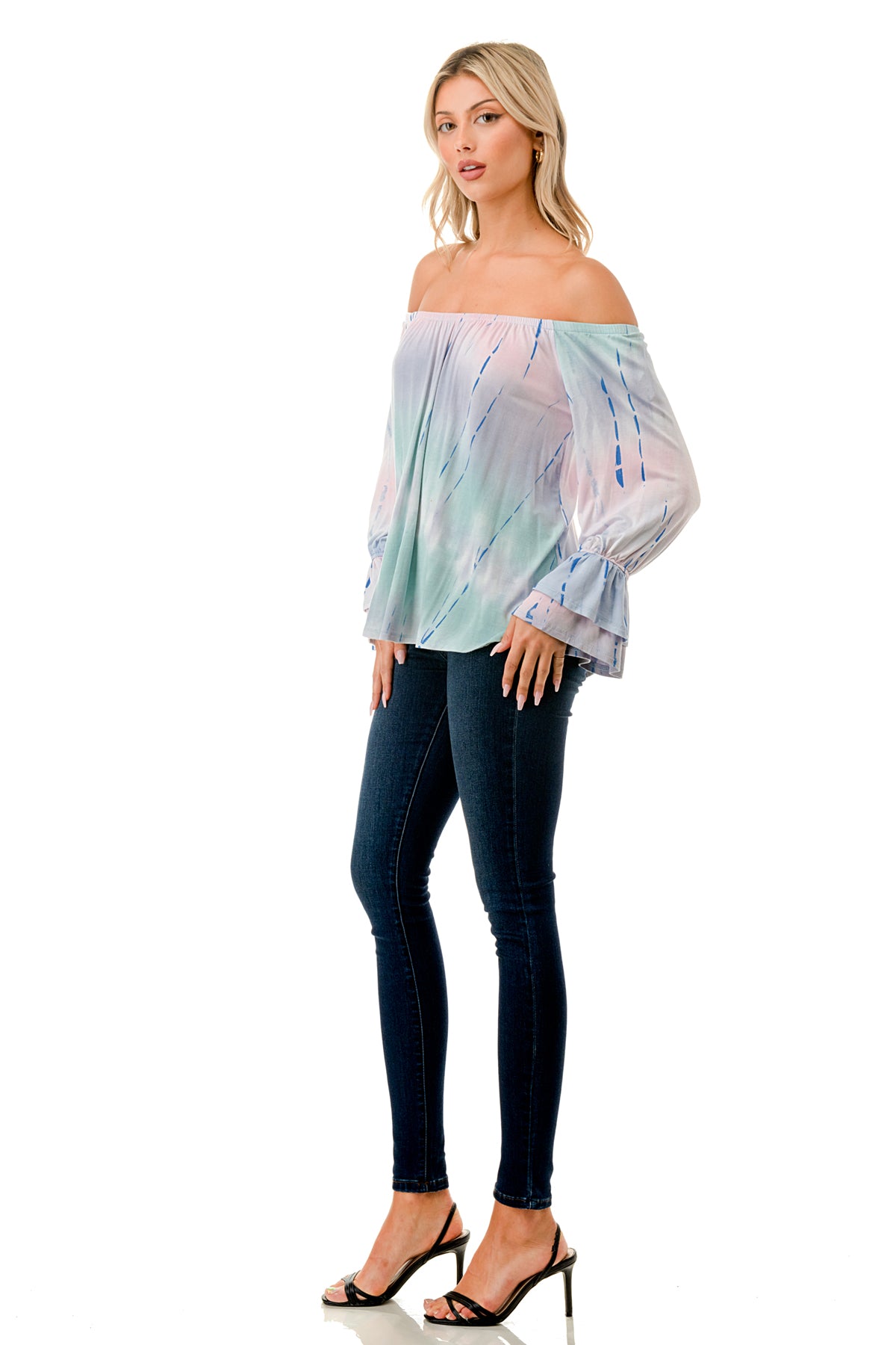 FRANCES OFF SHOULDER TOP (PASTEL BAMBOO)- VT3160