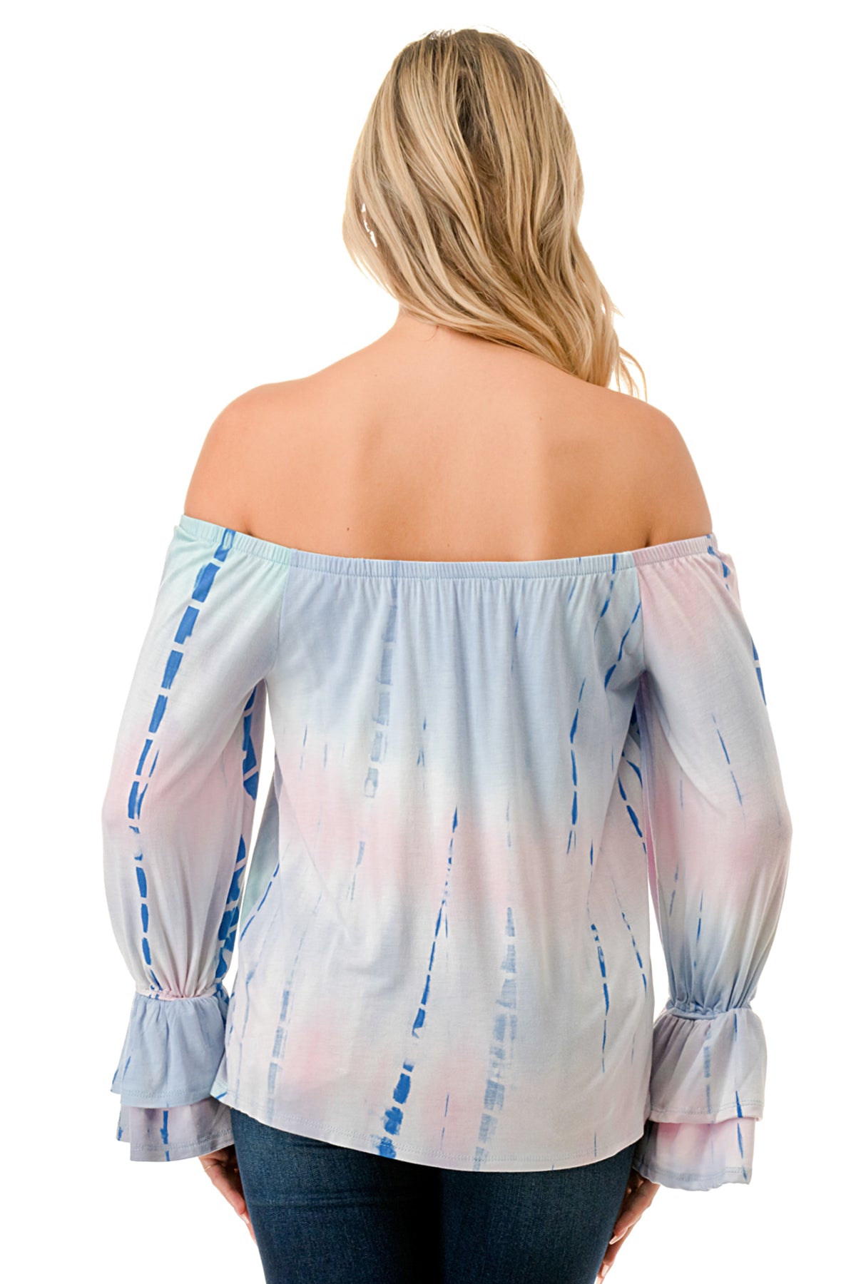 FRANCES OFF SHOULDER TOP (PASTEL BAMBOO)- VT3160