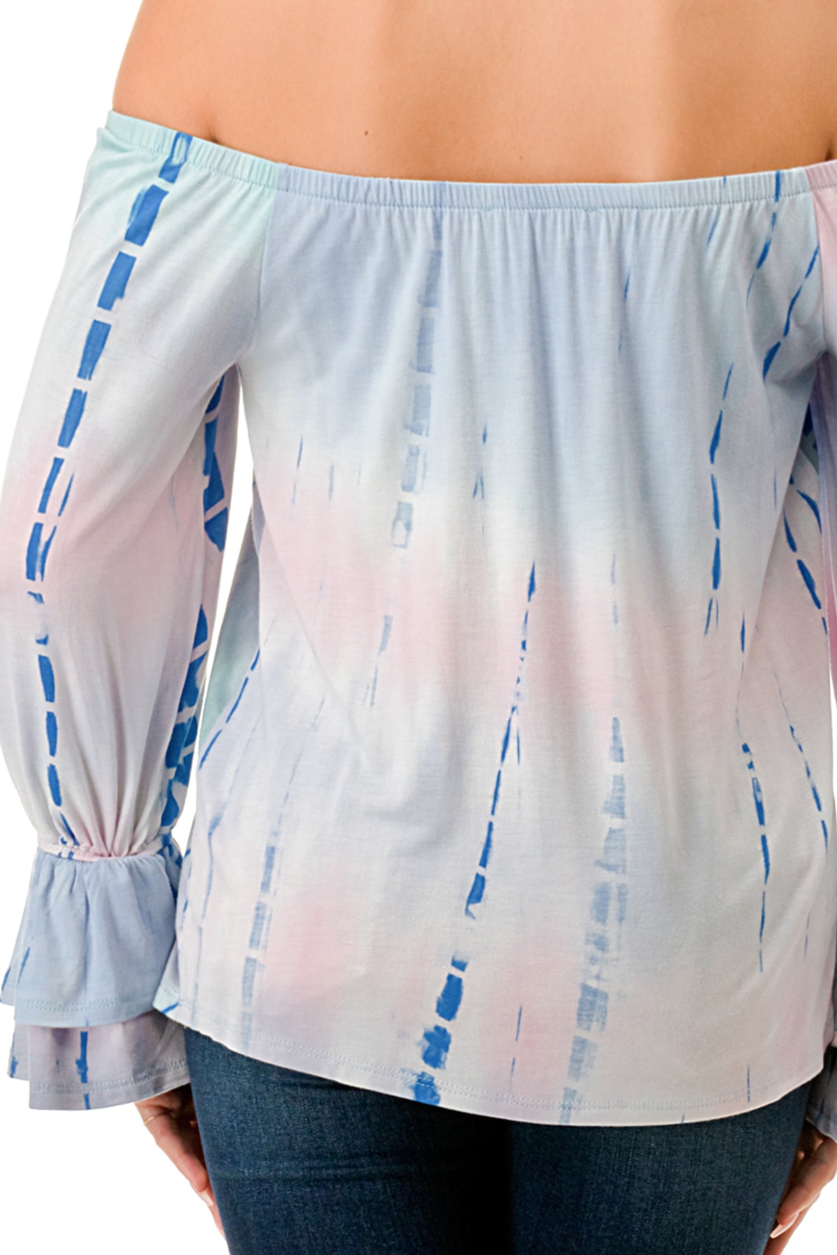 FRANCES OFF SHOULDER TOP (PASTEL BAMBOO)- VT3160