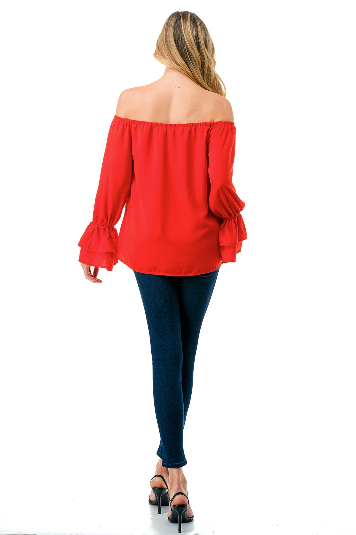 FRANCES OFF SHOULDER TOP (ORANGE)- VT3160