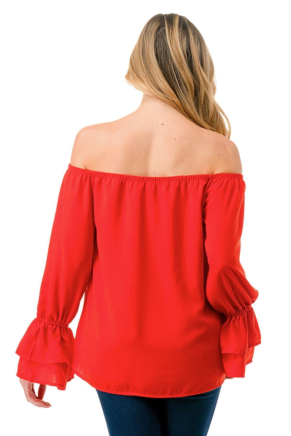 FRANCES OFF SHOULDER TOP (ORANGE)- VT3160