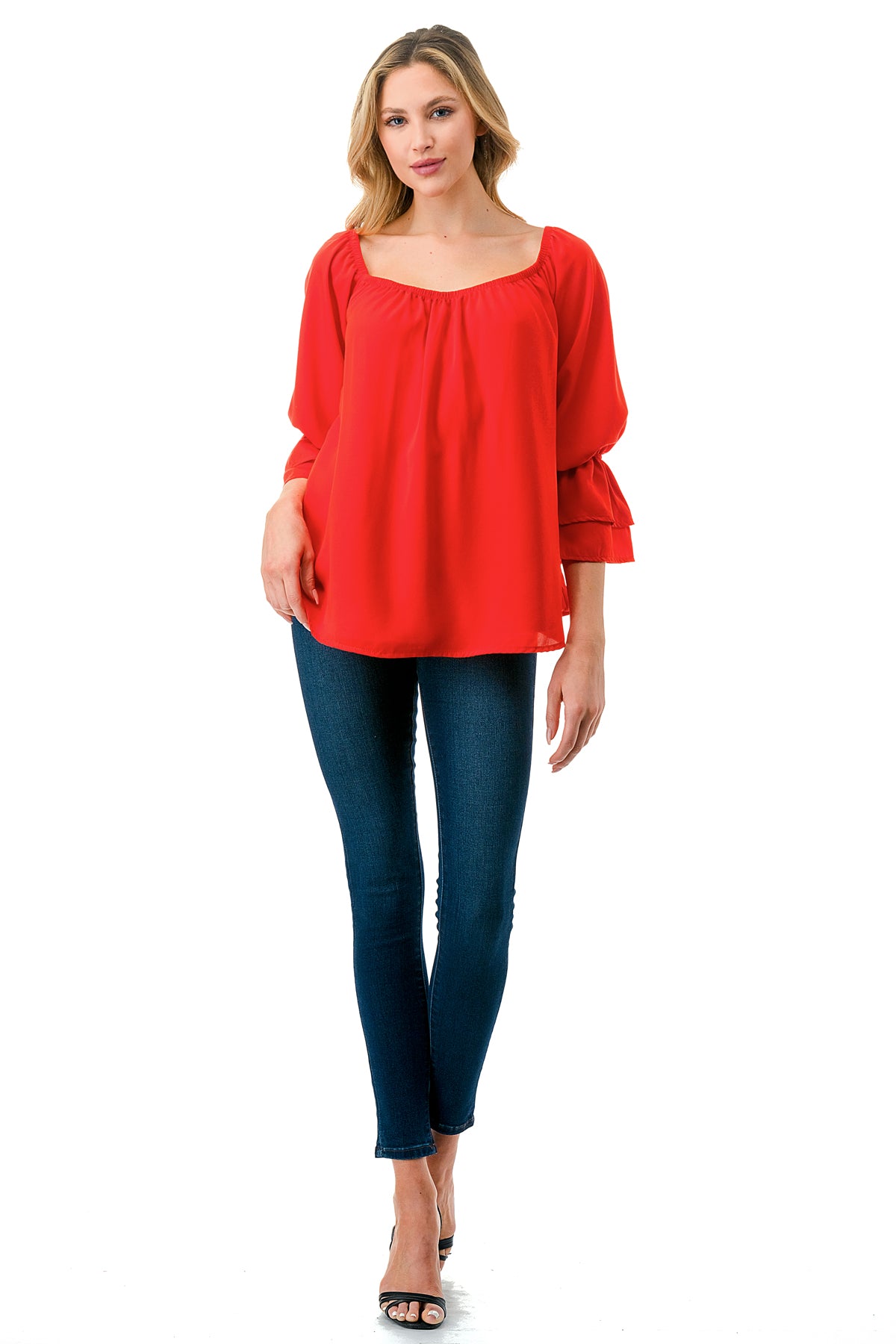 FRANCES OFF SHOULDER TOP (ORANGE)- VT3160