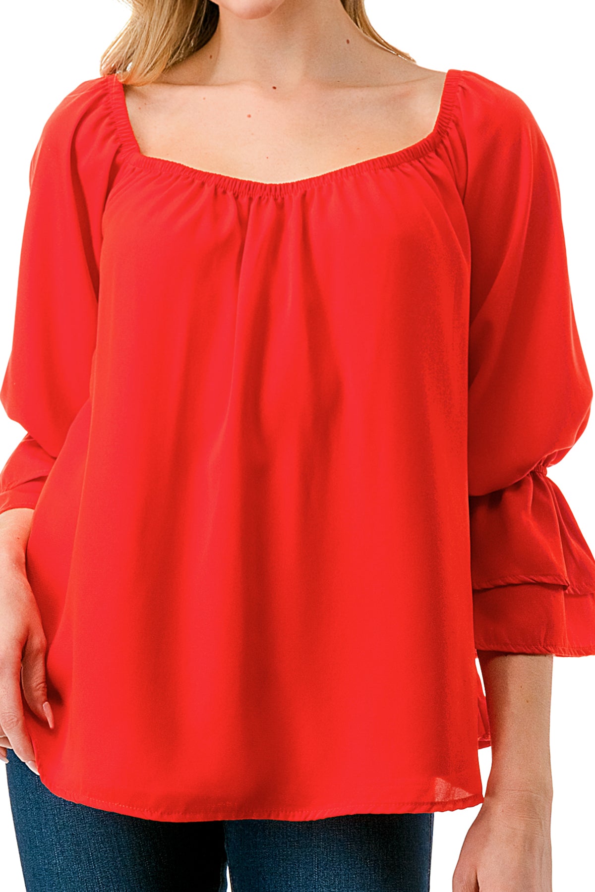 FRANCES OFF SHOULDER TOP (ORANGE)- VT3160